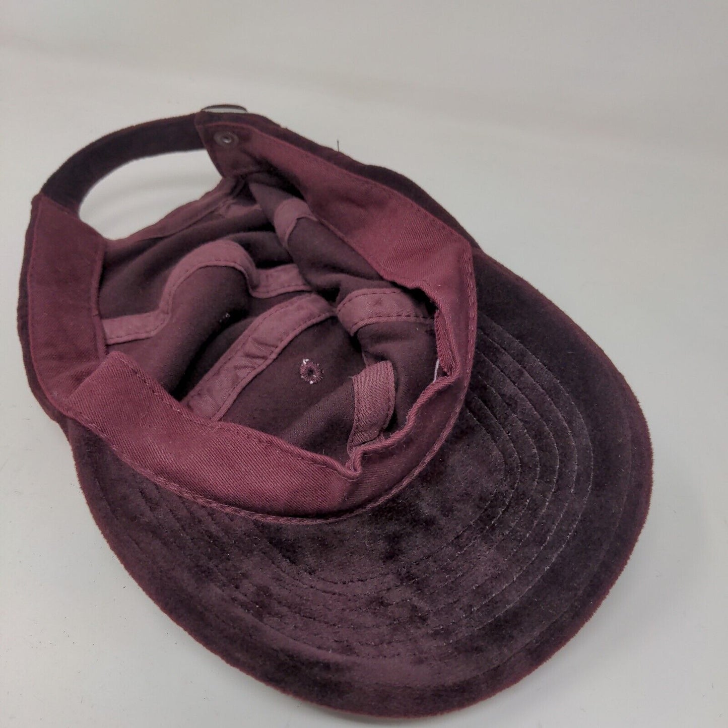 Unbranded Women's Slideback Hat Purple Blank Fuzzy Soft Vent Holes Adjustable