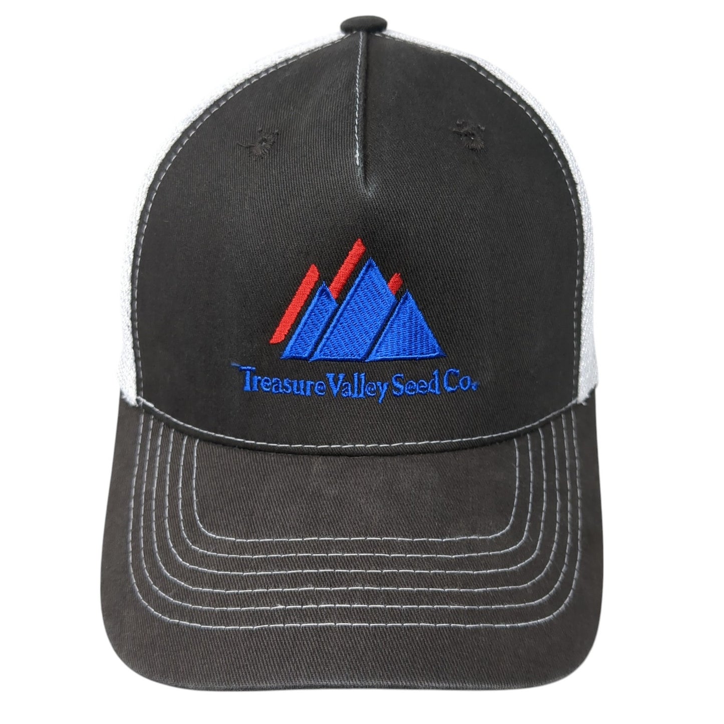 Treasure Valley Seed Co. Snapback Trucker Hat Gray One Size Mesh Back