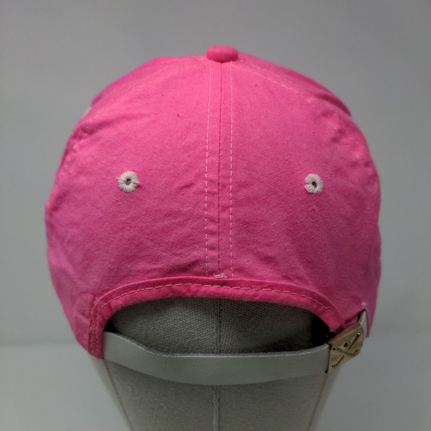 Hilleshog Mono-hy Slideback Hat Pink OSFA Adjustable Embroidered 6 Panel Rope