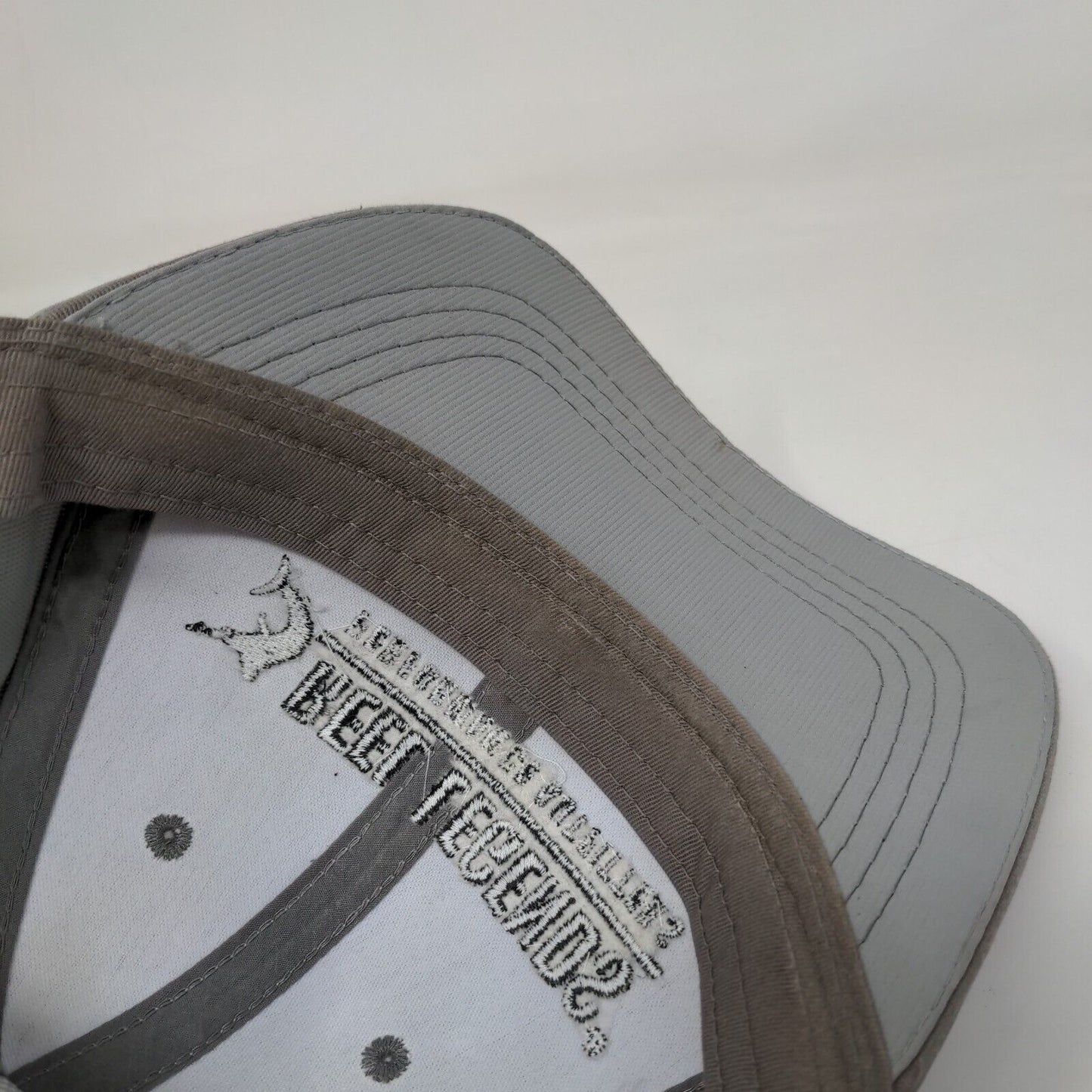 Reel Legends Performance Outfitters Snapback Hat Gray OSFM Adjustable 6 Panel