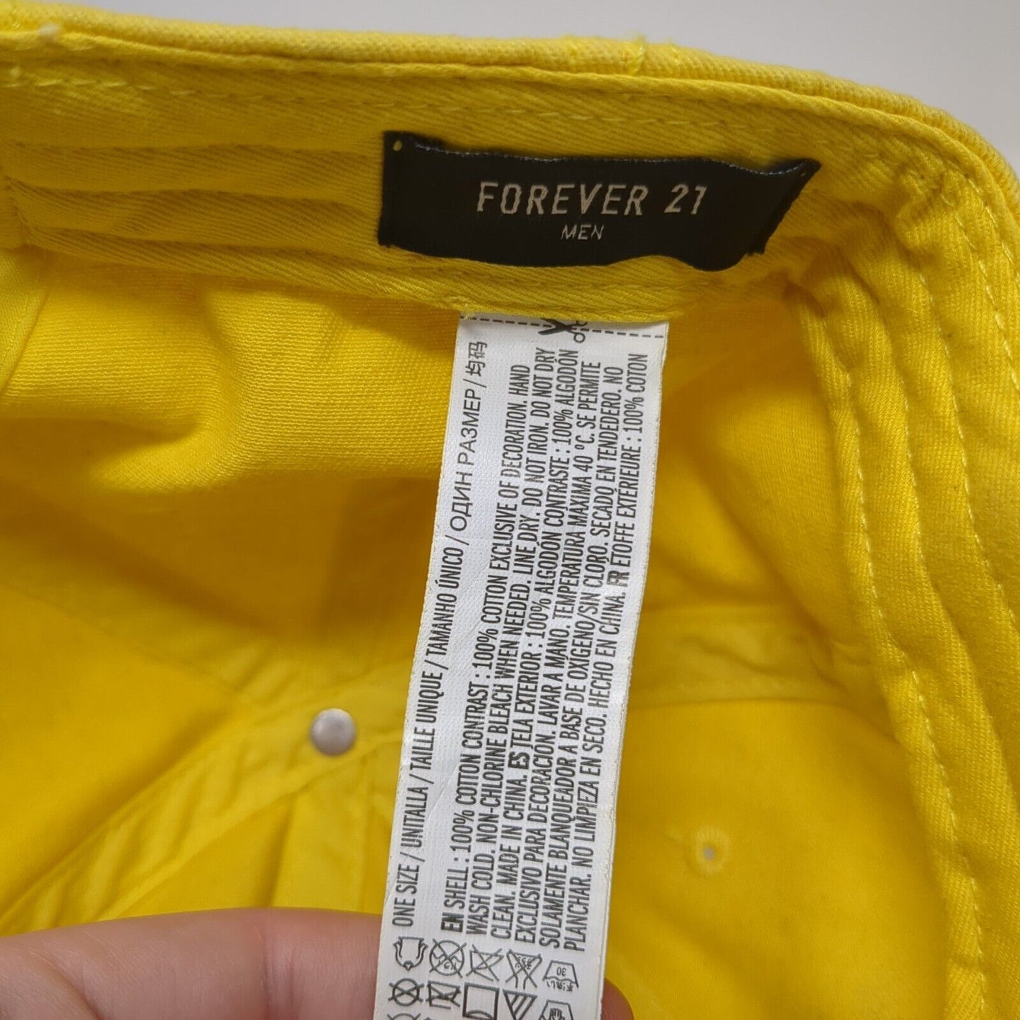 Banana Strapback Hat Yellow One Size Adjustable Embroidered Forever 21