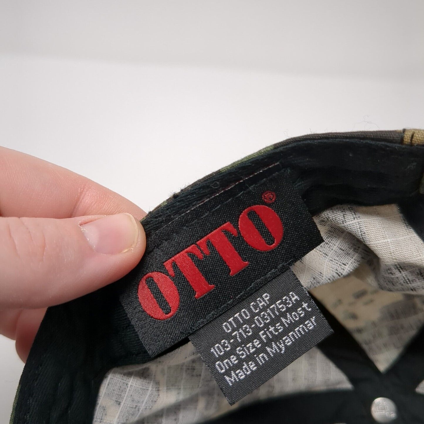 ARFF Global Services Strapback Hat Camouflage OS Adjustable Embroidered Otto