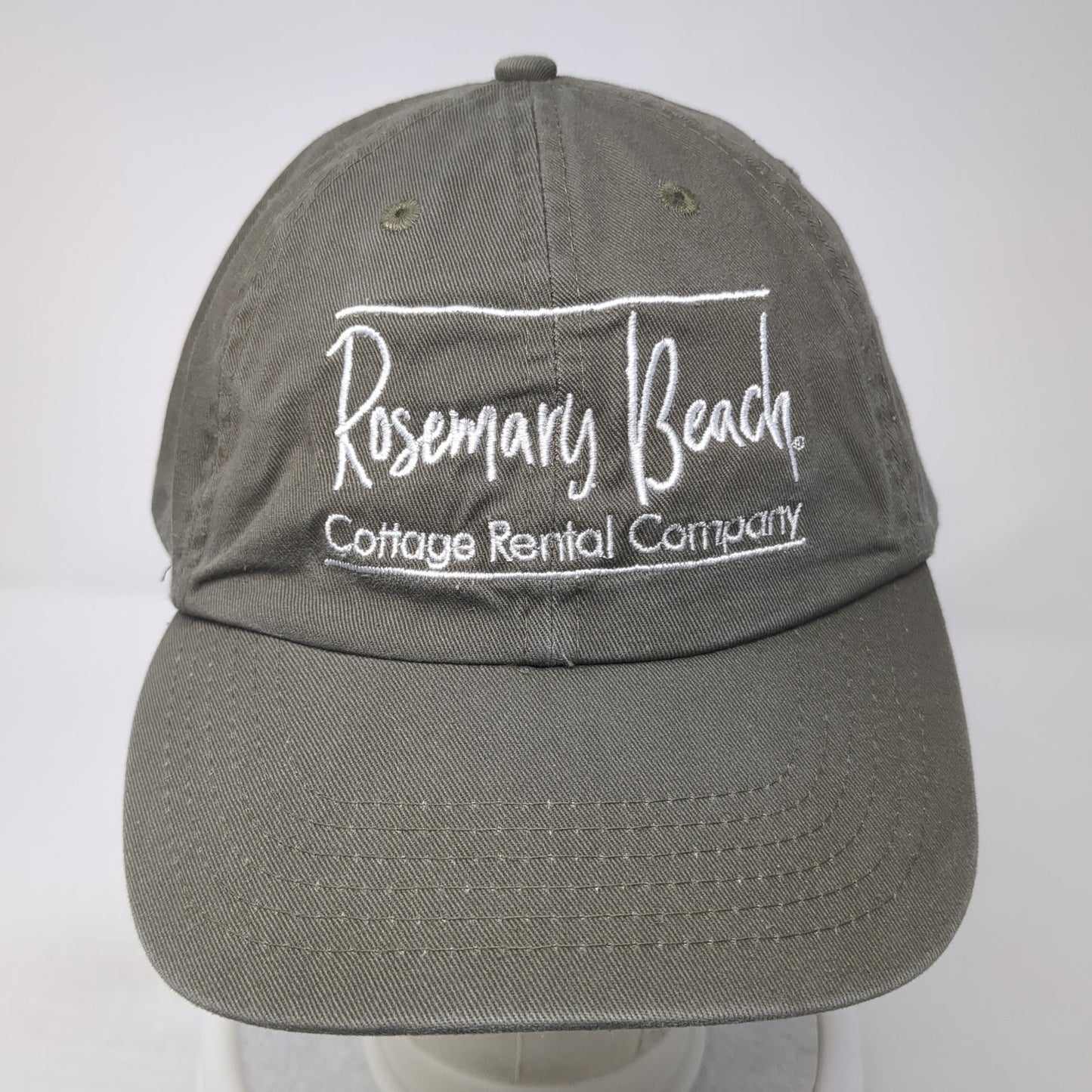 Rosemary Beach Cottage Rental Company Baseball Cap Brown One Size Adjustable