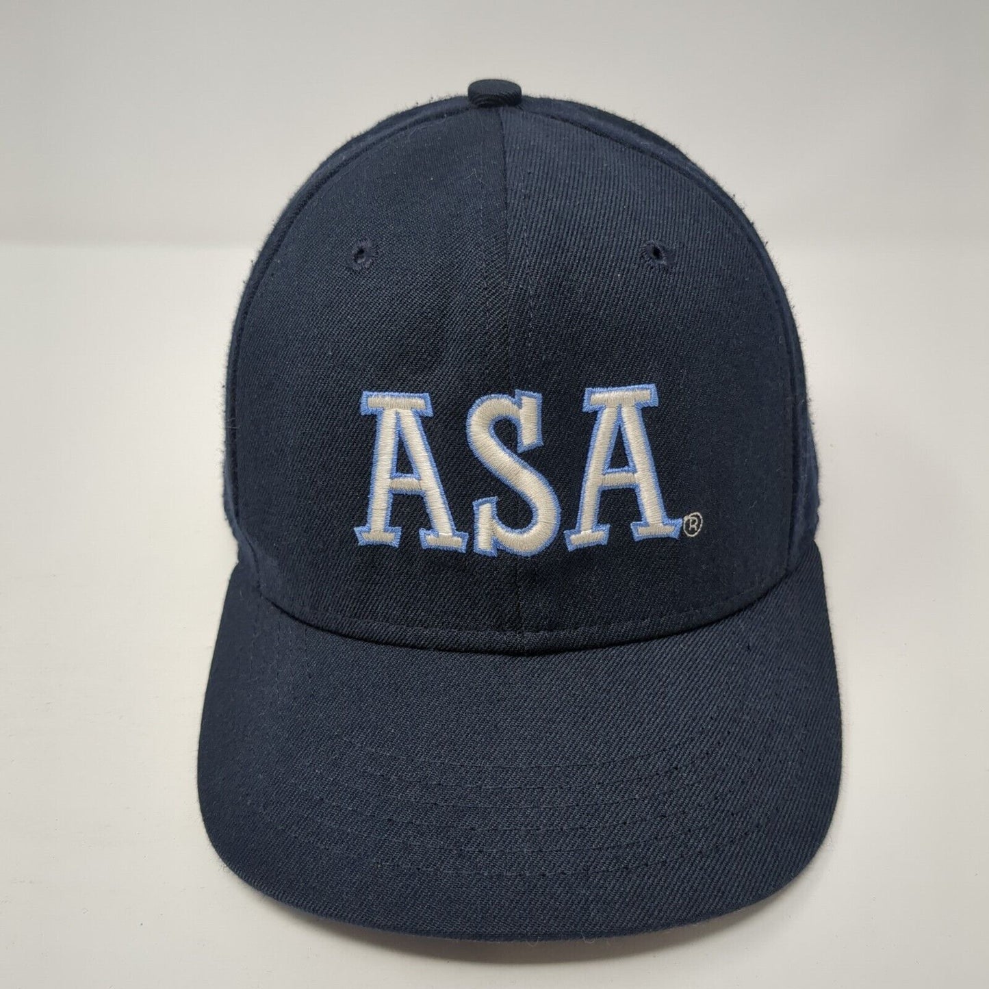 ASA 01 Fitted Hat Blue 6 7/8 Embroidered Solid 6 Panel Roxxi Outdoor