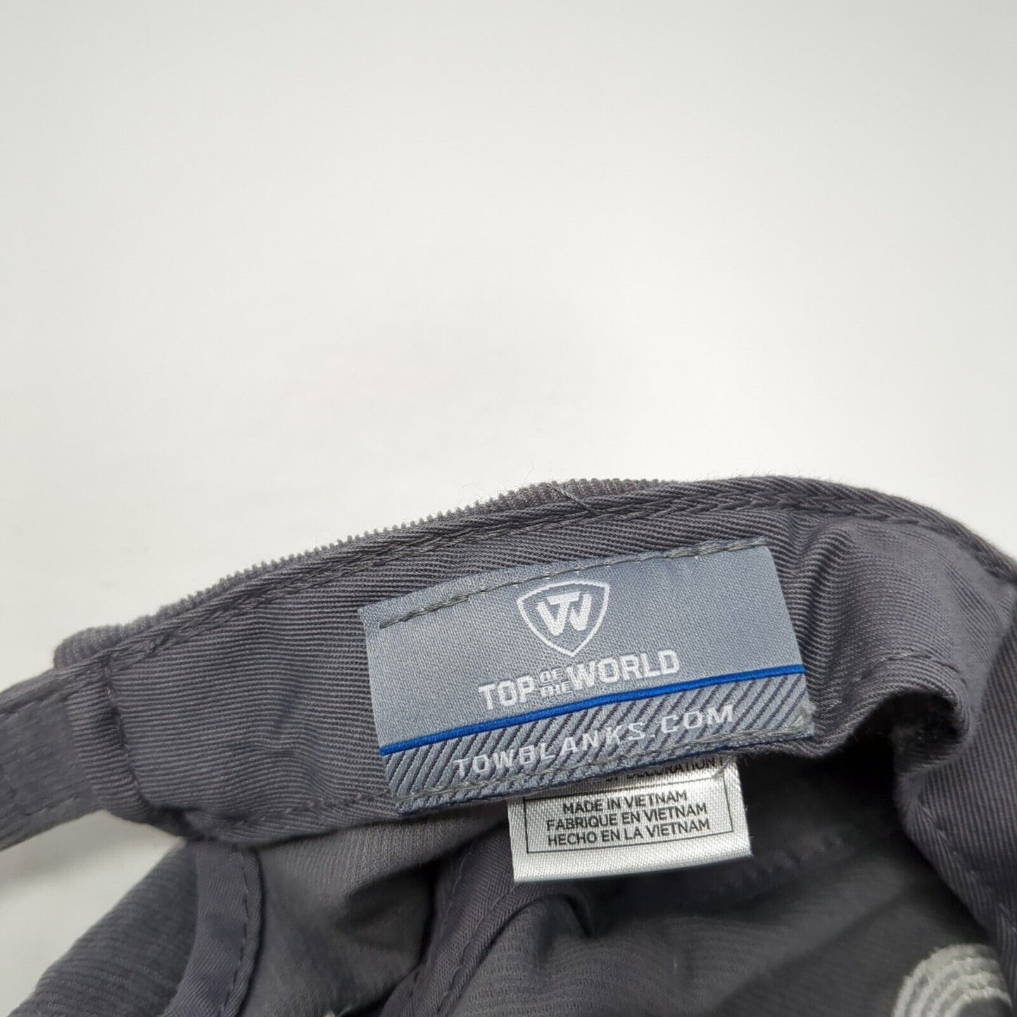 Como Slideback Hat Gray One Size Corduroy Top of the World 6 Panel