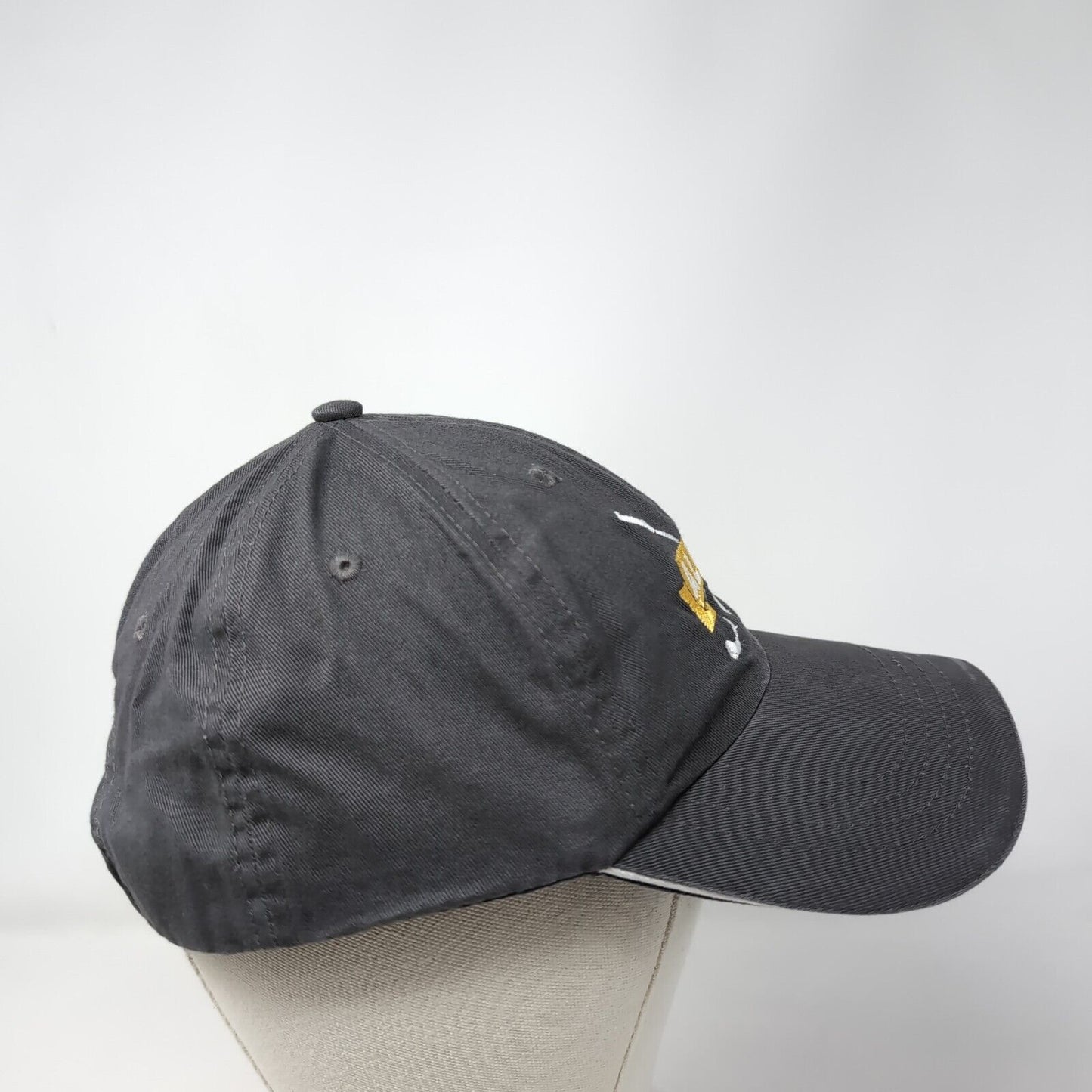 Albi's Strapback Hat Gray One Size Adjustable Embroidered 6 Panel Cap America