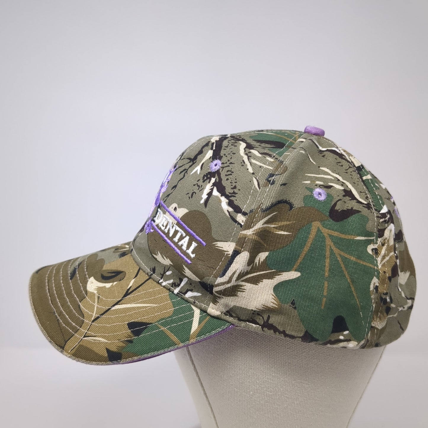 Elkins Dental Strapback Hat Multicolor Camo One Size Embroidered Hunting