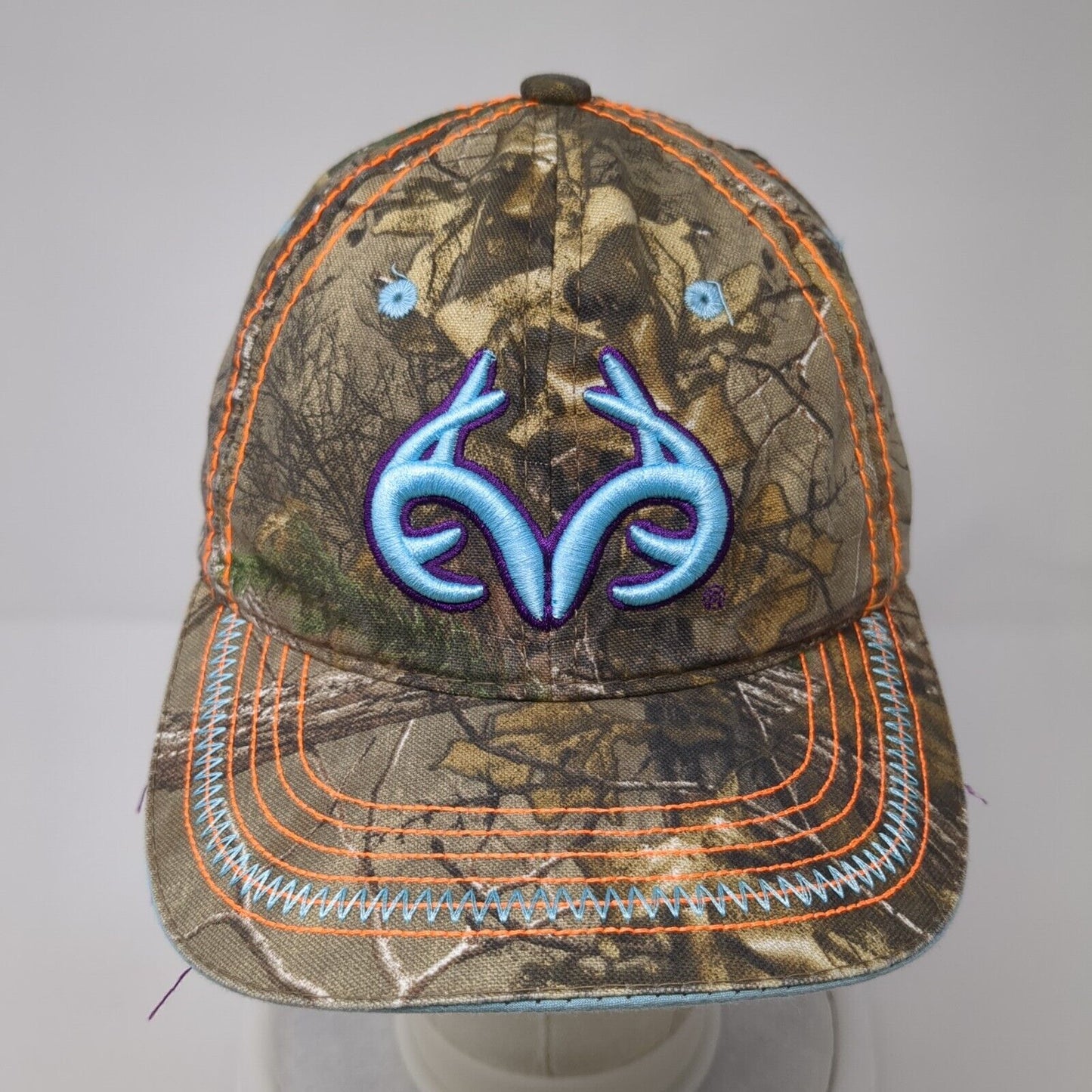 Realtree Women's Snapback Hat Camouflage OS Ladies Fit Embroidered Outdoor Cap