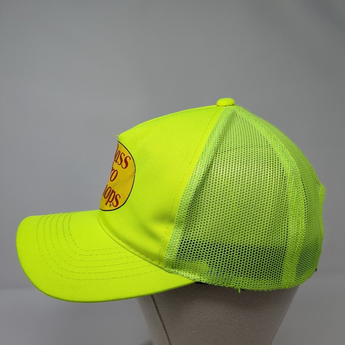 Bass Pro Shops Snapback Hat Green OSFM Adjustable Mesh Back Gone Fishing