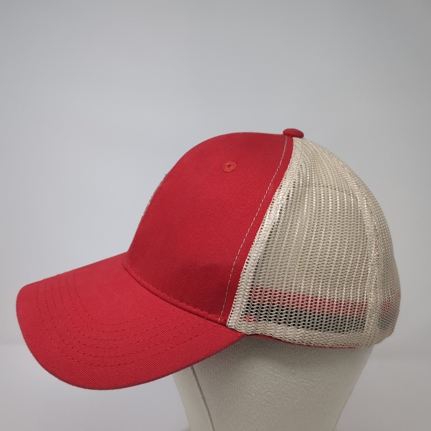 Walter Moss Seed Trucker Hat Red One Size Adjustable Mesh Back George Andrie
