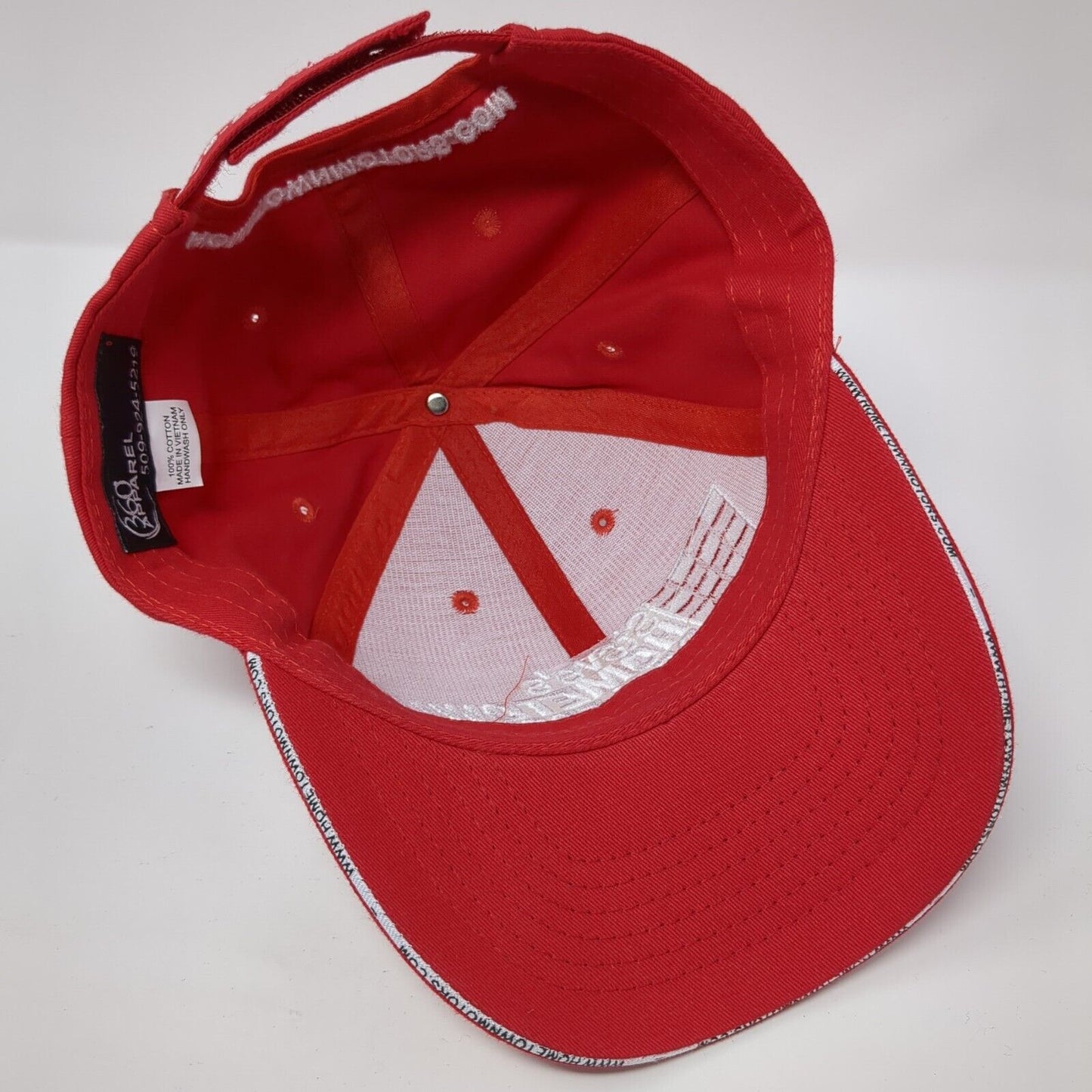 Steve's Hometown Dealership Ford Ram Strapback Hat Red OS Adjustable 360 Apparel