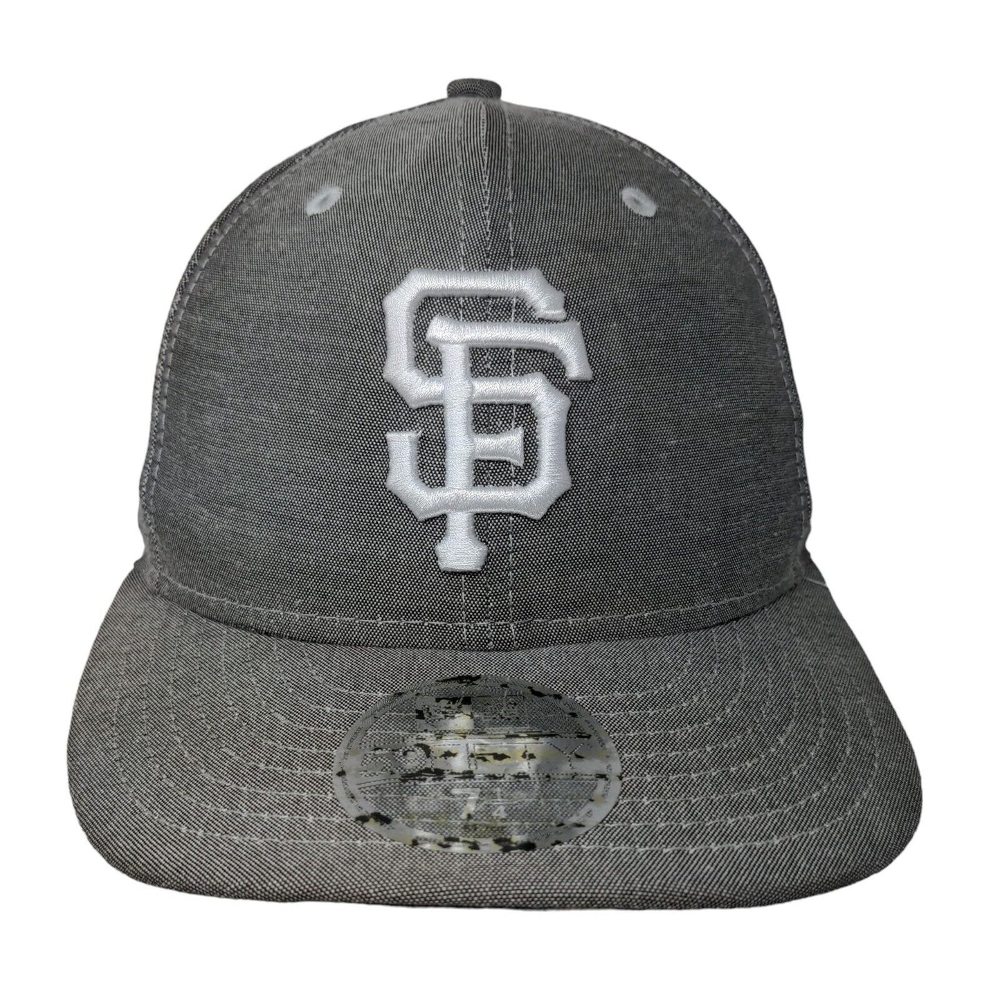 San Francisco Giants MLB Fitted Hat Gray Size 7 1/4 Embroidered New Era 59Fifty