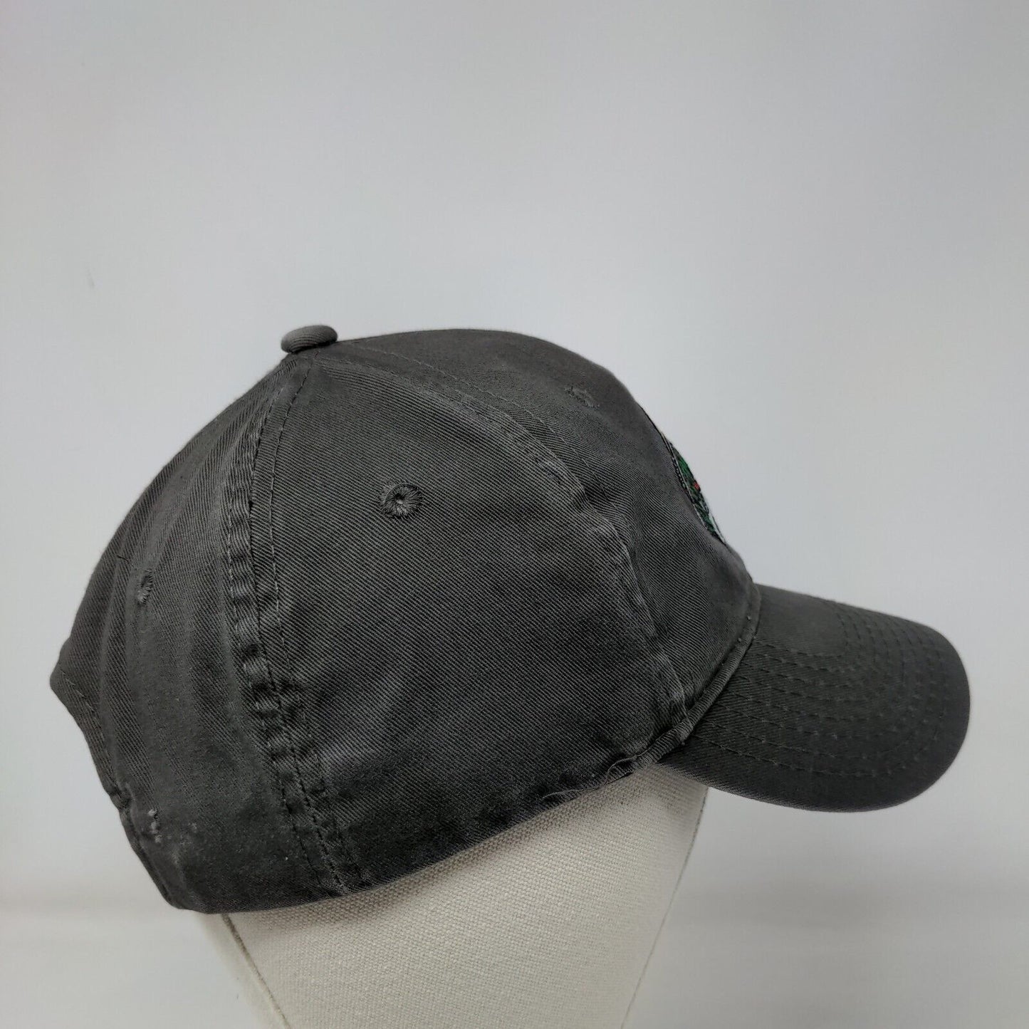 Bass Pro Shops Snapback Hat Gray OSFM Embroidered 6 Panel Gone Fishing