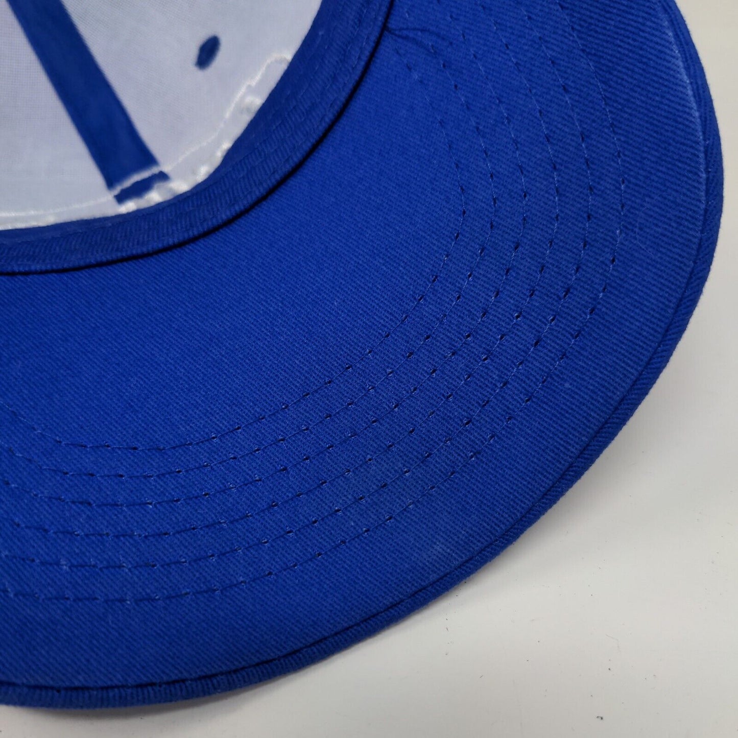 Lowe's Strapback Trucker Hat Blue One Size Adjustable Embroidered Mesh Back