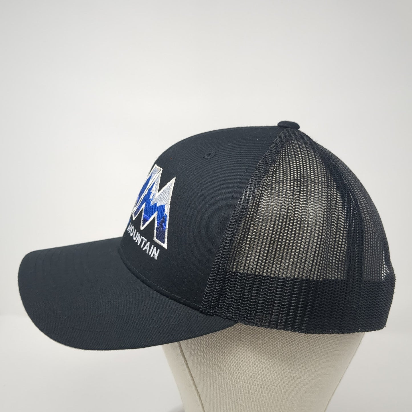 WM Western Mountain Est 1972 Snapback Trucker Hat Black OS Mesh Back Yupoong