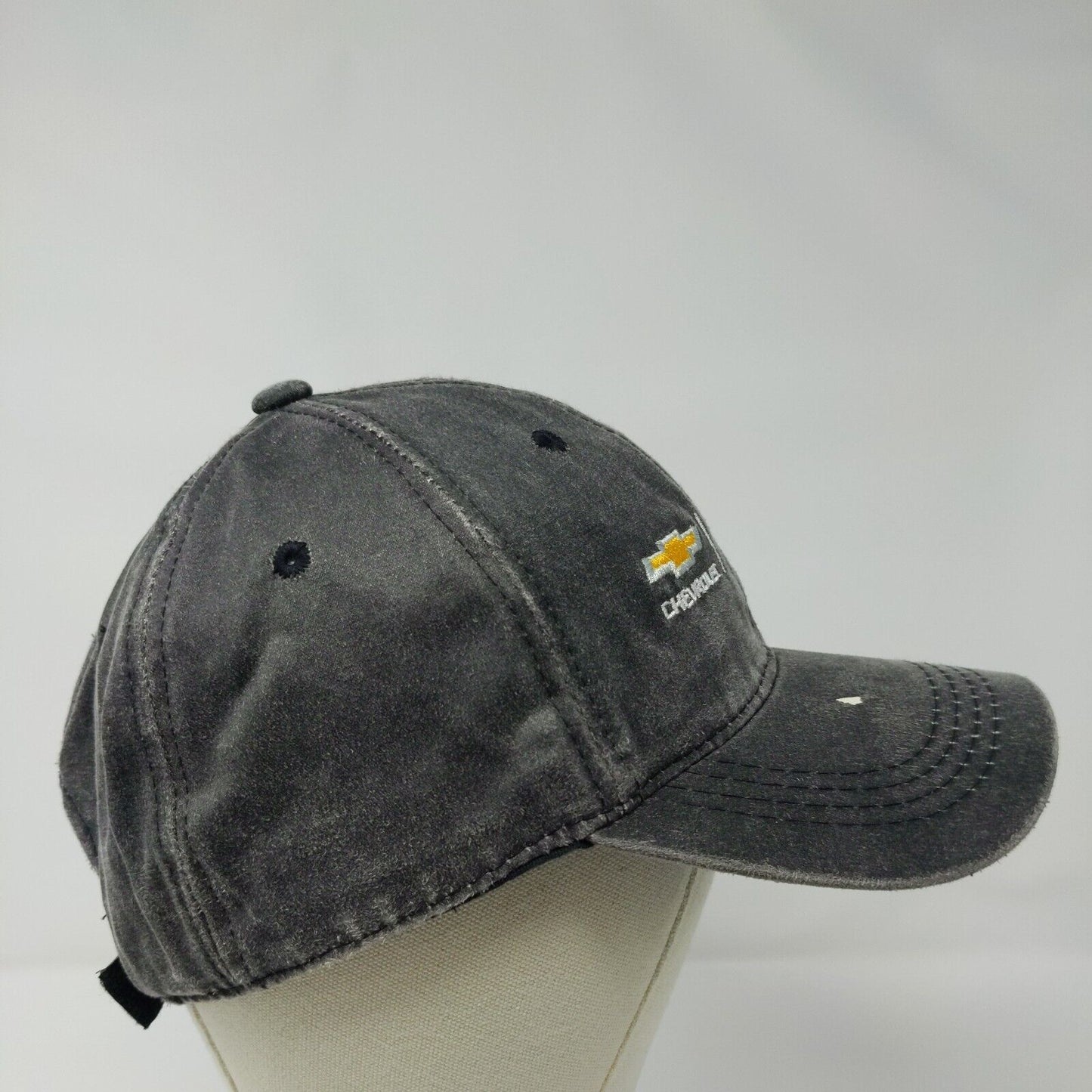 Chevrolet Performance Strapback Hat Gray OSFM Adjustable Outdoor Cap Platinum