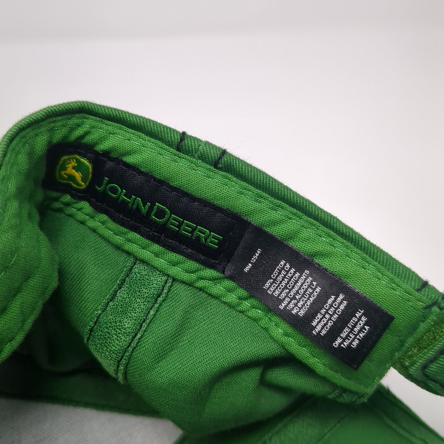 John Deere Strapback Baseball Cap Multicolor One Size Adjustable Embroidered