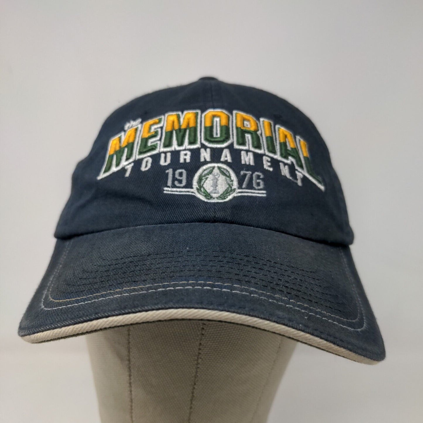 Muirfield Village Golf Club Men's Slideback Hat Blue Memorial Tournament Logo