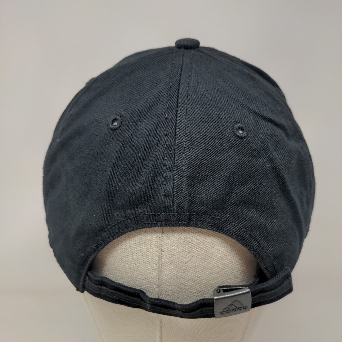 Adidas Slideback Hat Black One Size Adjustable Embroidered Climalite 6 Panel
