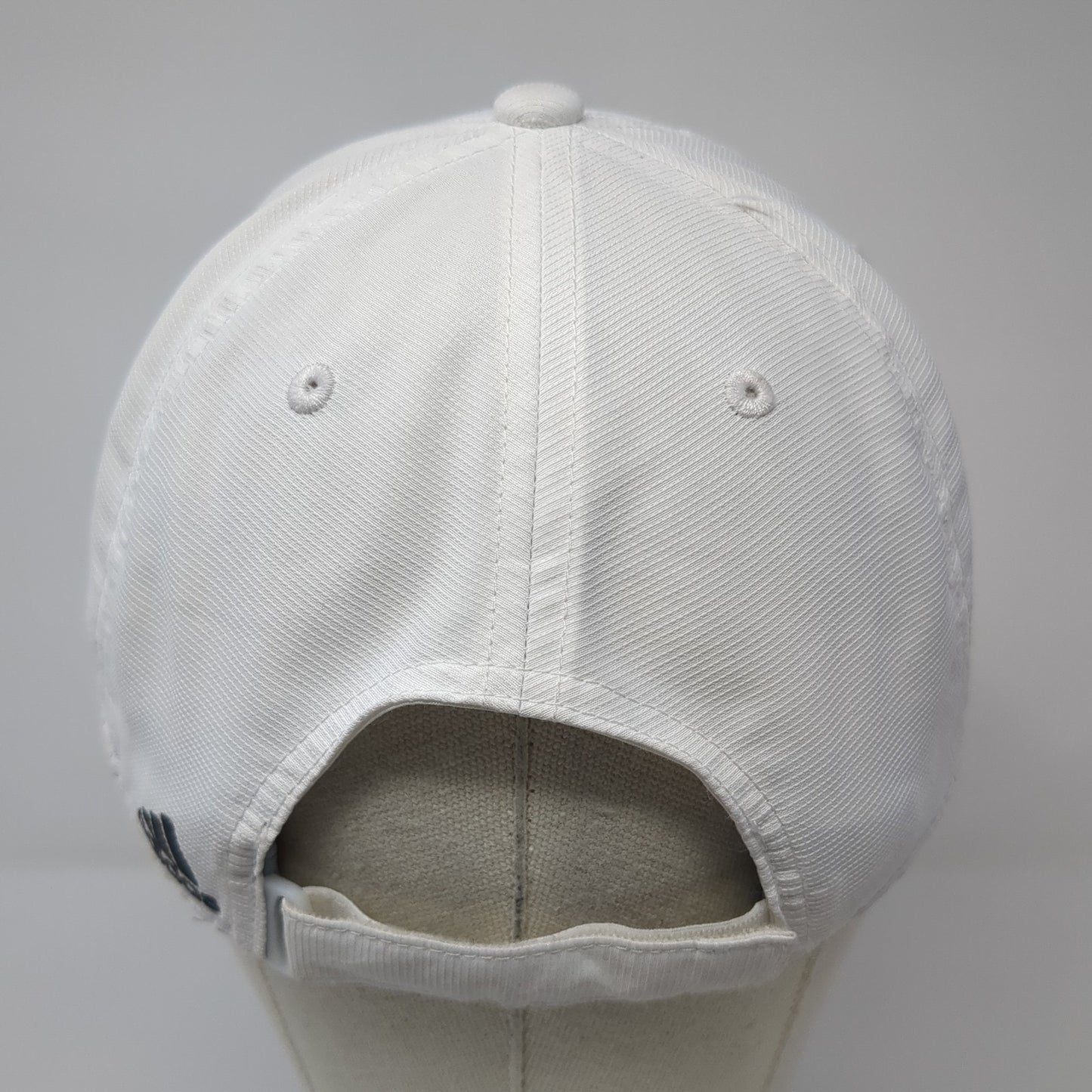 Adidas Strapback Baseball Cap White One Size Adjustable Embroidered 6 Panel