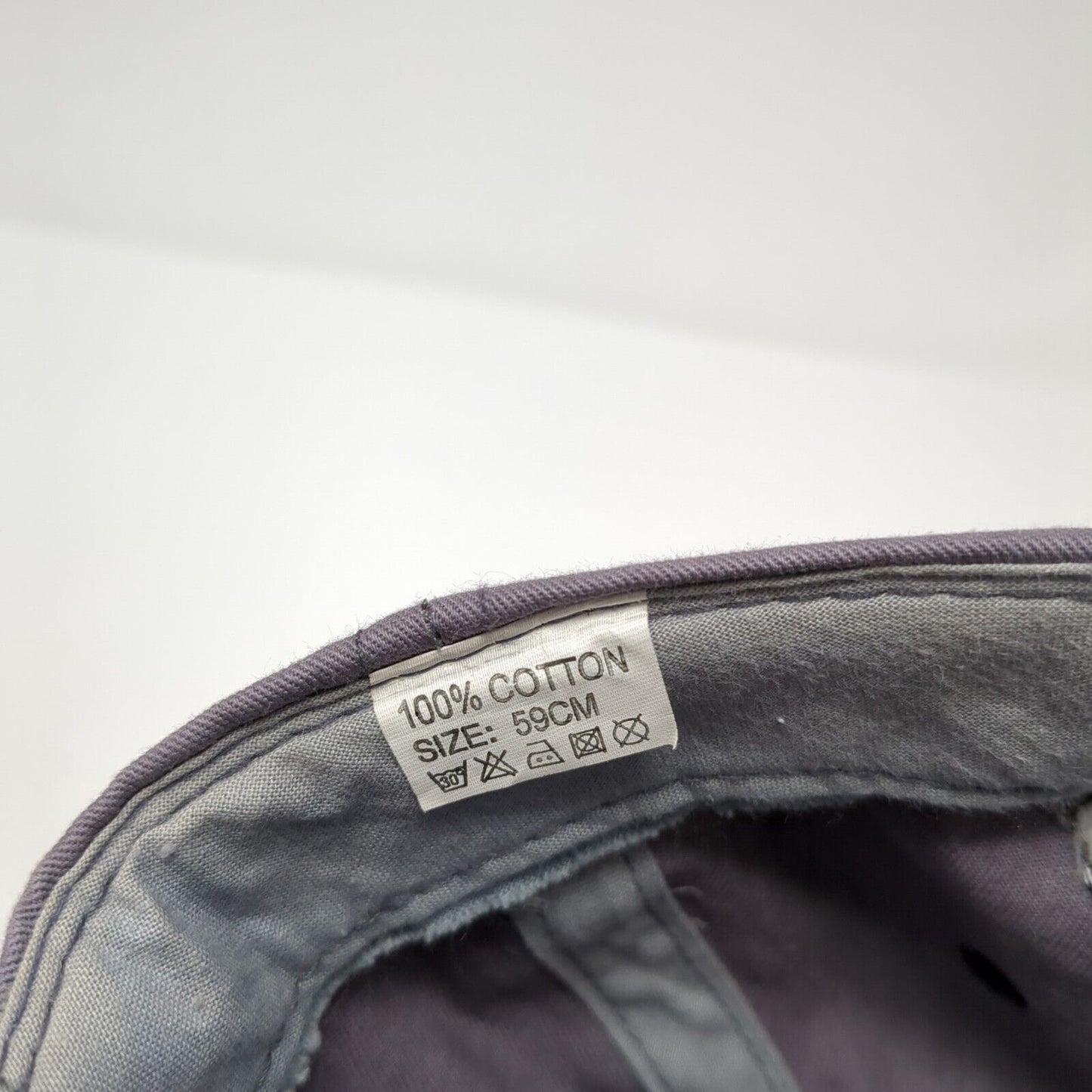 Amsterdam Holland Slideback Hat Gray Size 59cm Adjustable Embroidered Cotton