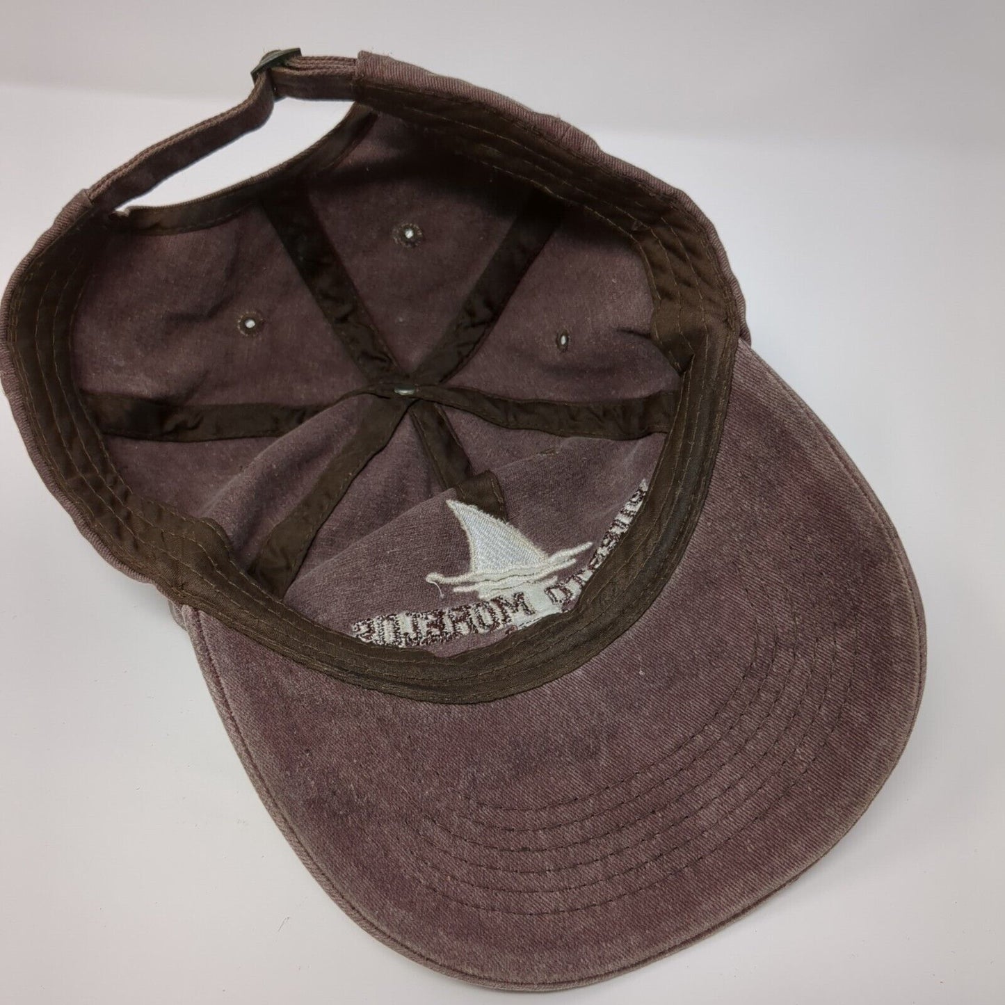 Puerto Morelos MX Slideback Hat Brown OS Adjustable Embroidered 6 Panel