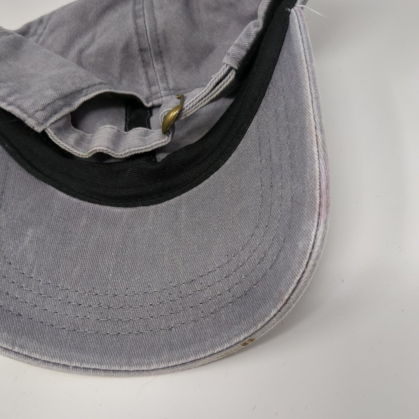 David And Young Slideback Hat Gray One Size Adjustable 6 Panel Blank