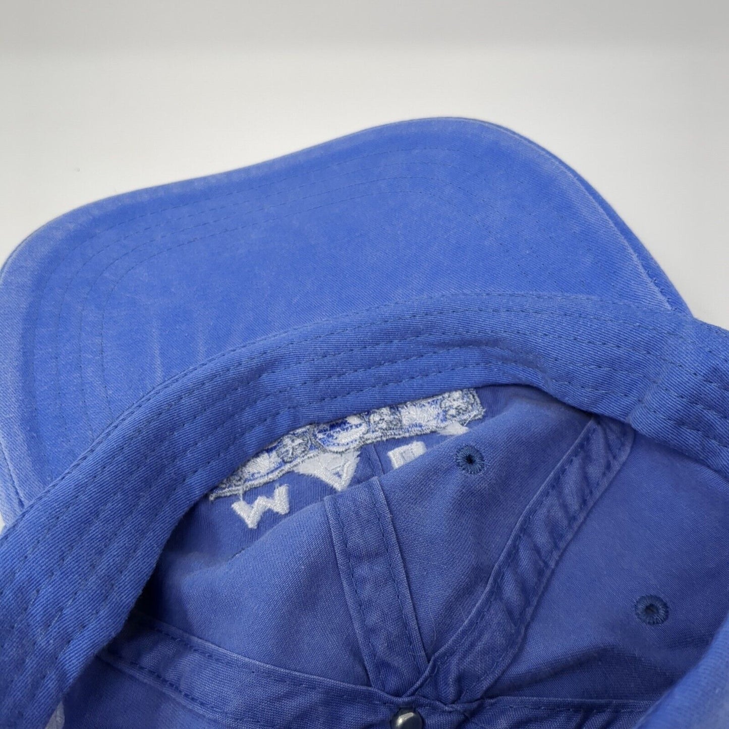 Maui Hawaii Slideback Hat Blue One Size Embroidered Palm Tree Ahead
