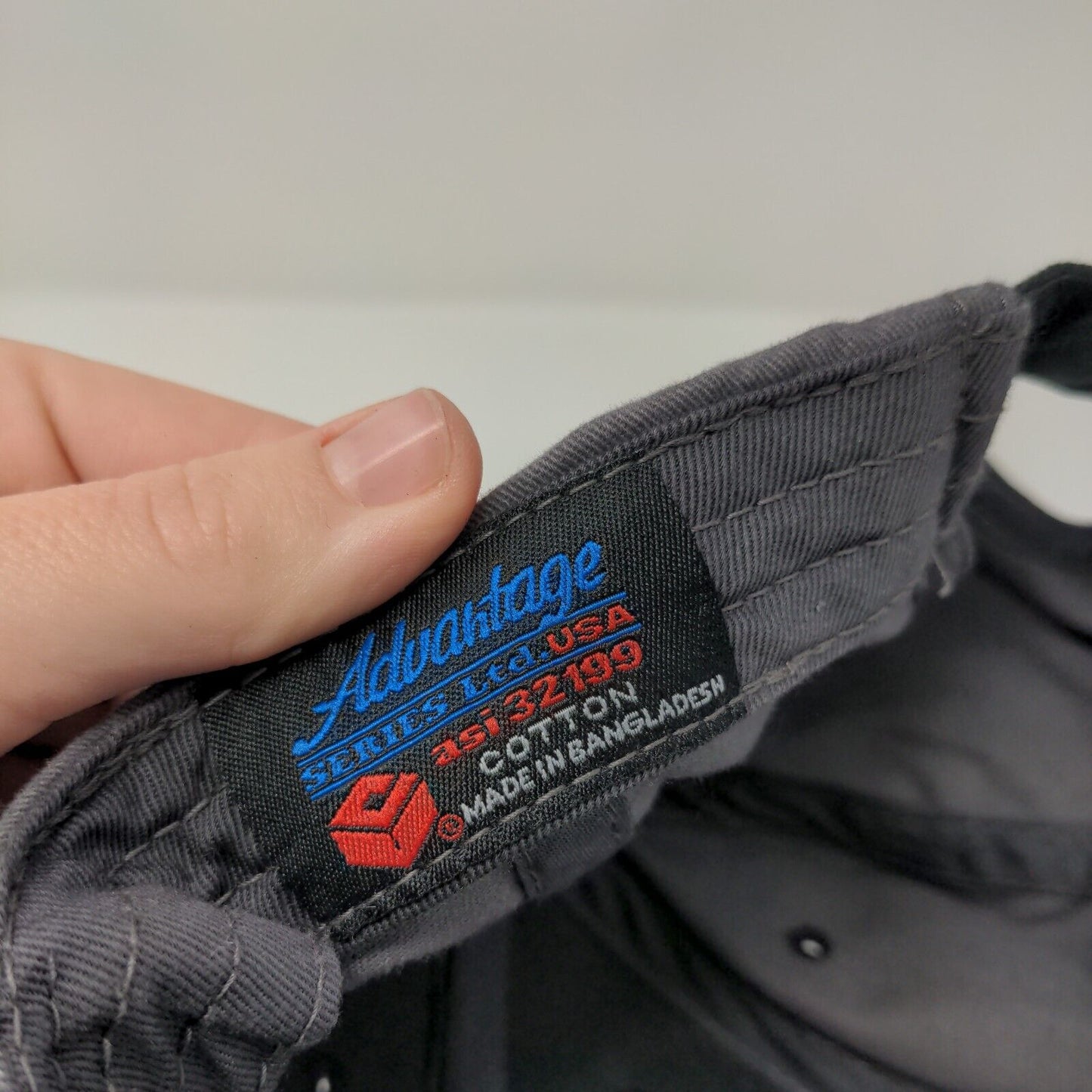 FLYNN Construction Inc. Strapback Hat Gray OS Adjustable Embroidered Cotton