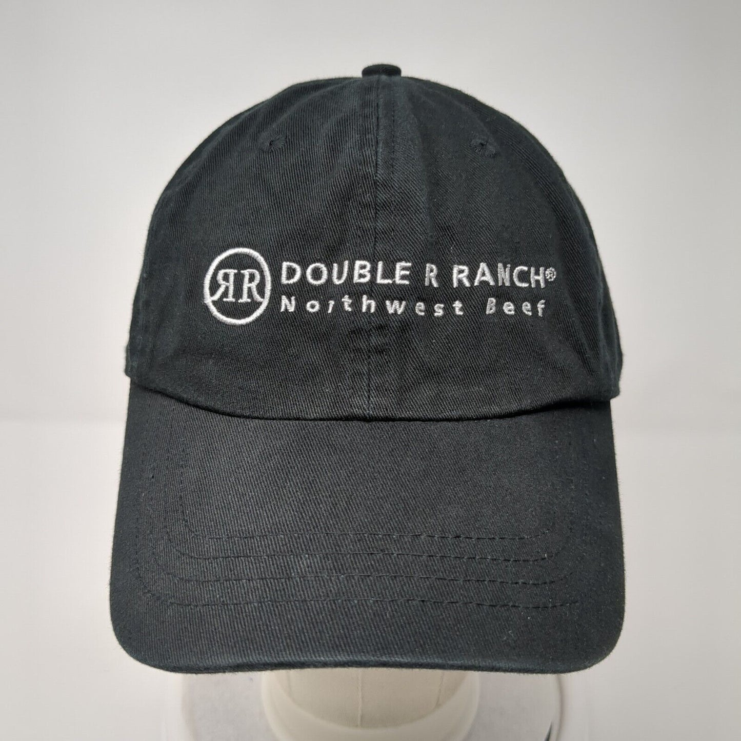 Double R Ranch Northwest Beef Slideback Hat Black One Size Embroidered