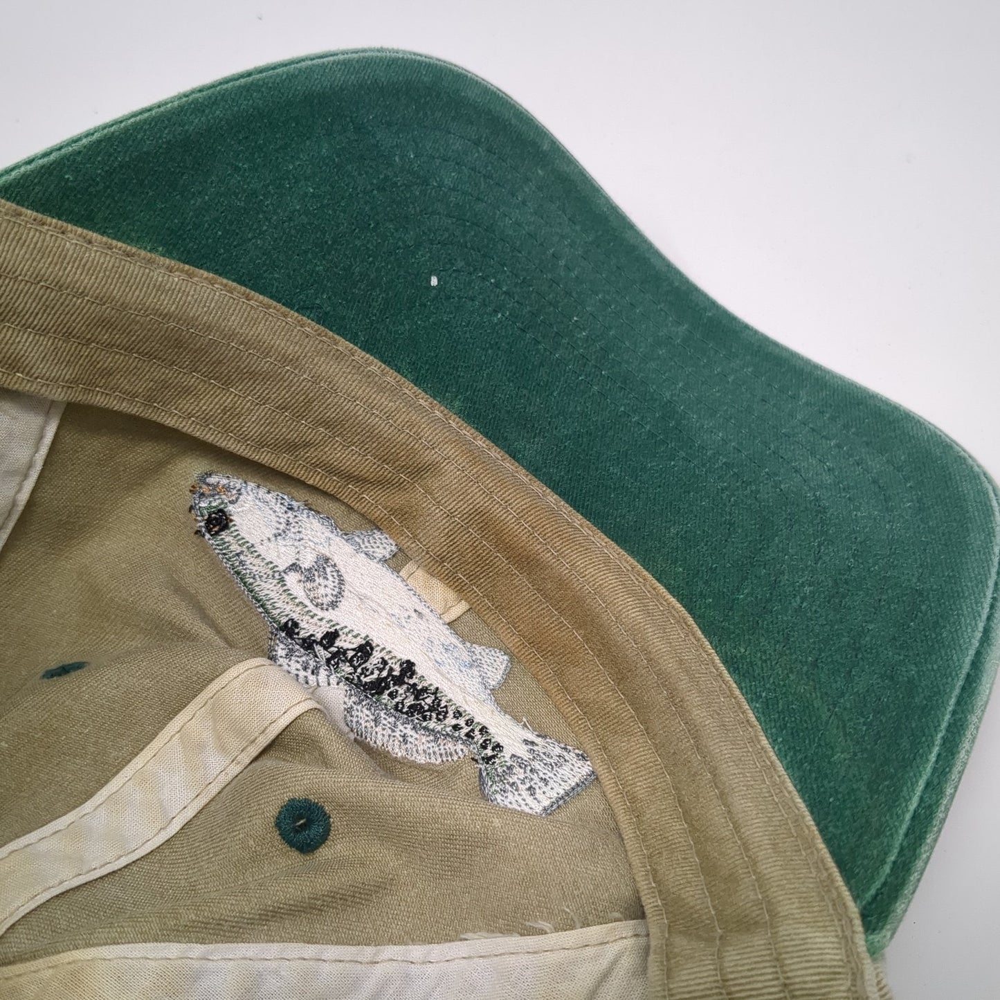 Fish Strapback Hat Multi One Size Embroidered Colorblock Outdoor 6 Panel