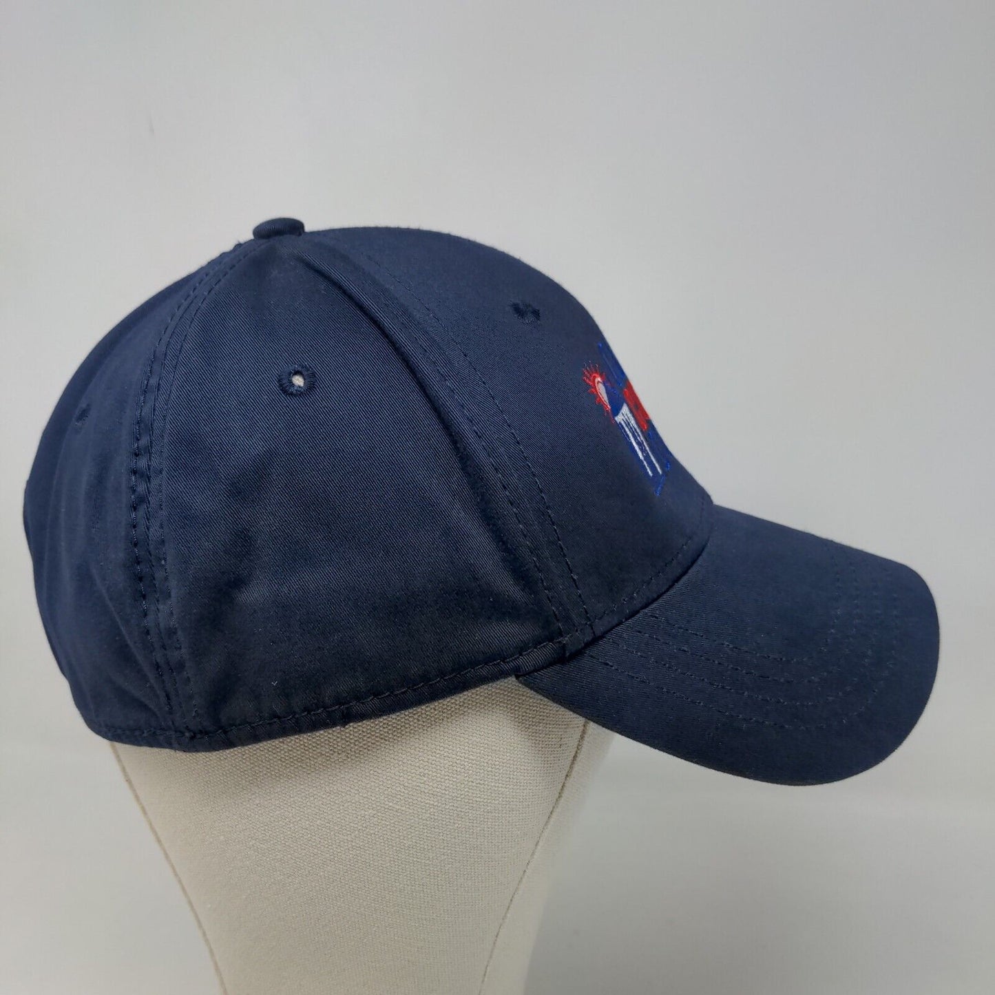Cap America Golf Men's Fitted Hat Blue Size L/XL Climate Control Company Logo