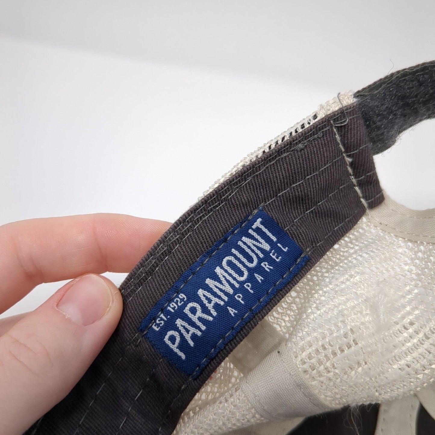 May in Motion Strapback Trucker Hat Gray OS Adjustable Mesh Back Paramount