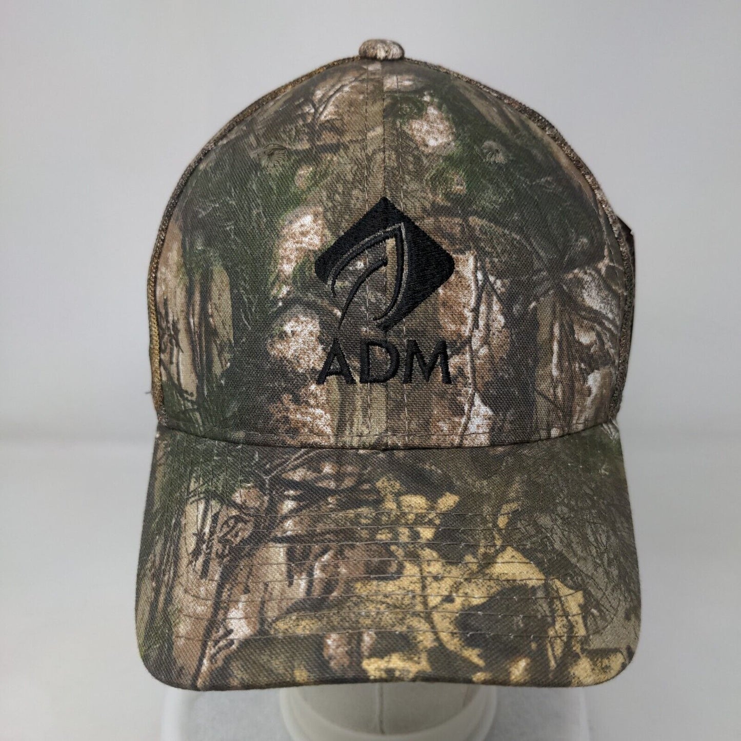 ADM Strapback Mesh Back Trucker Hat Camo OSFM Realtree W/Tags