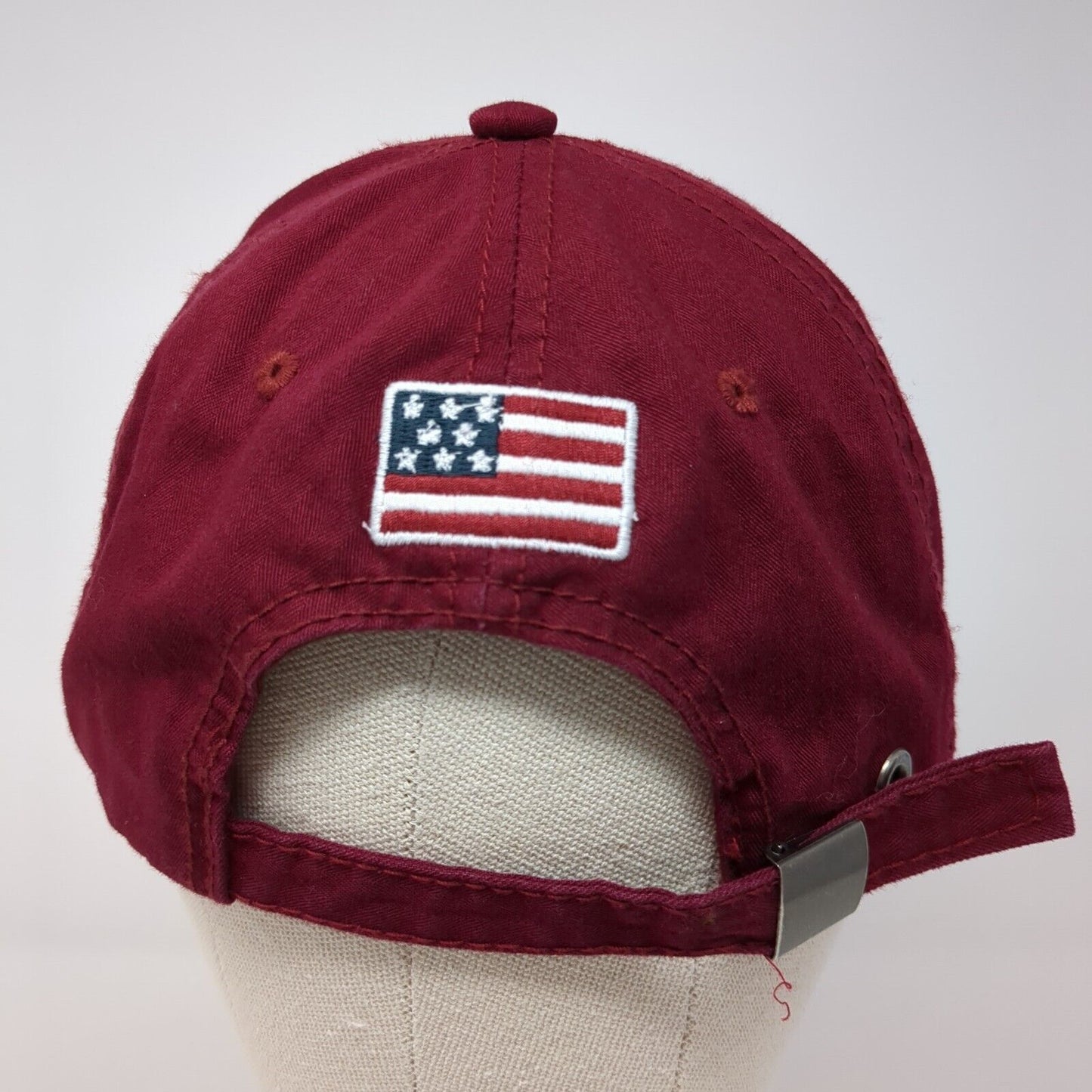 Baltimore Since 1729 Slideback Baseball Cap Red OS Adjustable Embroidered USA