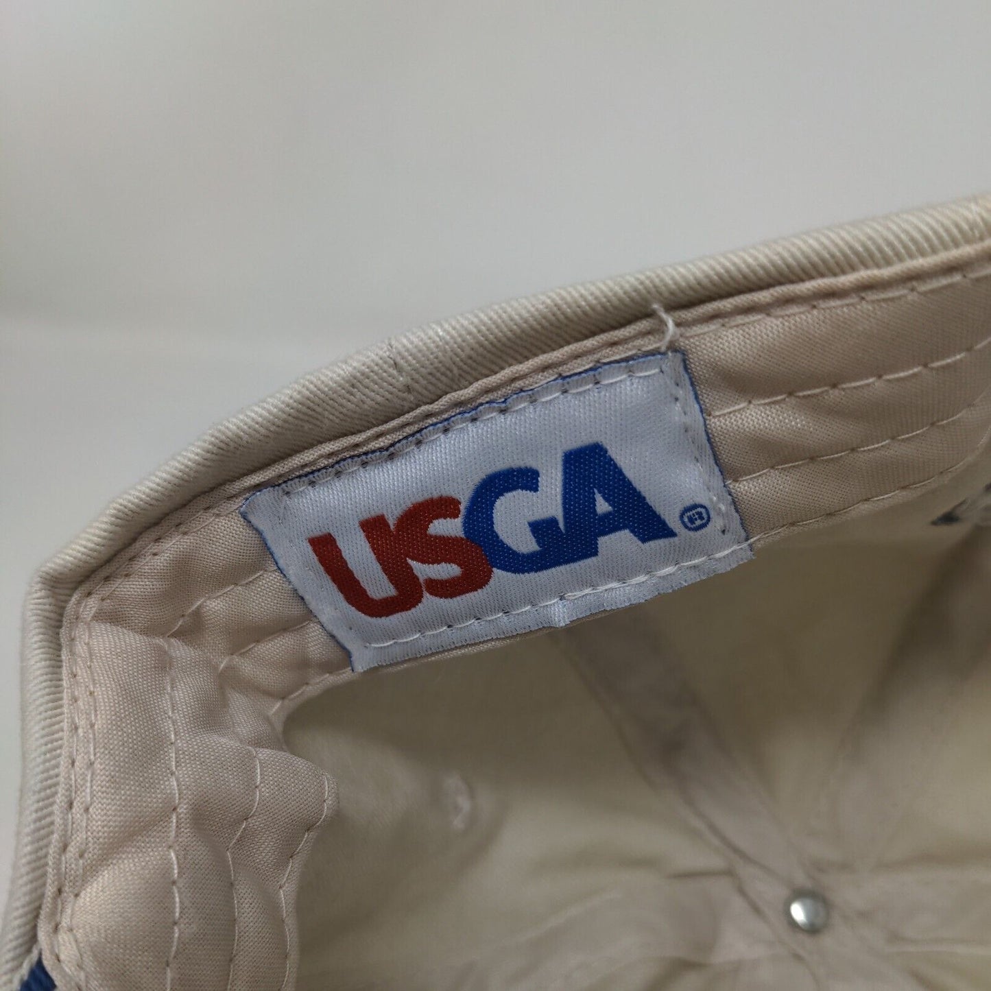 US Open 2006 Winged Foot USGA Member Slideback Hat Tan OS Adjustable Embroidered