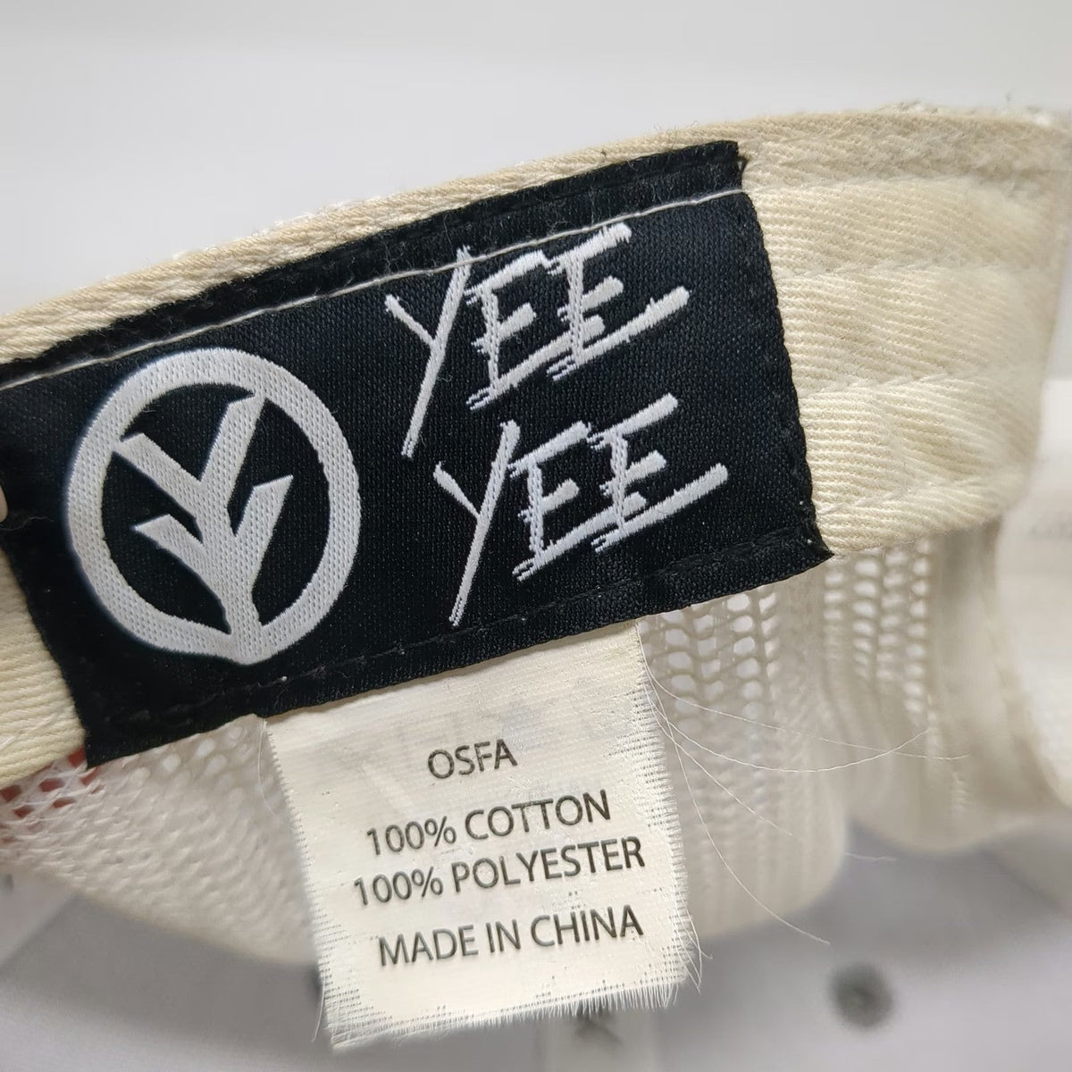 Yee Yee Apparel Co Trucker Hat Gray One Size Mesh Snapback Logo Patch