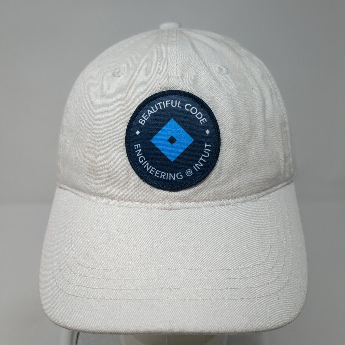 Beautiful Code Engineering Intuit Slideback Hat White OS Adjustable Outdoor Cap