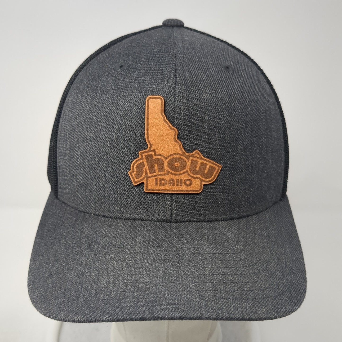 Show Idaho Snapback Trucker Hat Gray One Size Adjustable Mesh Branded Bills