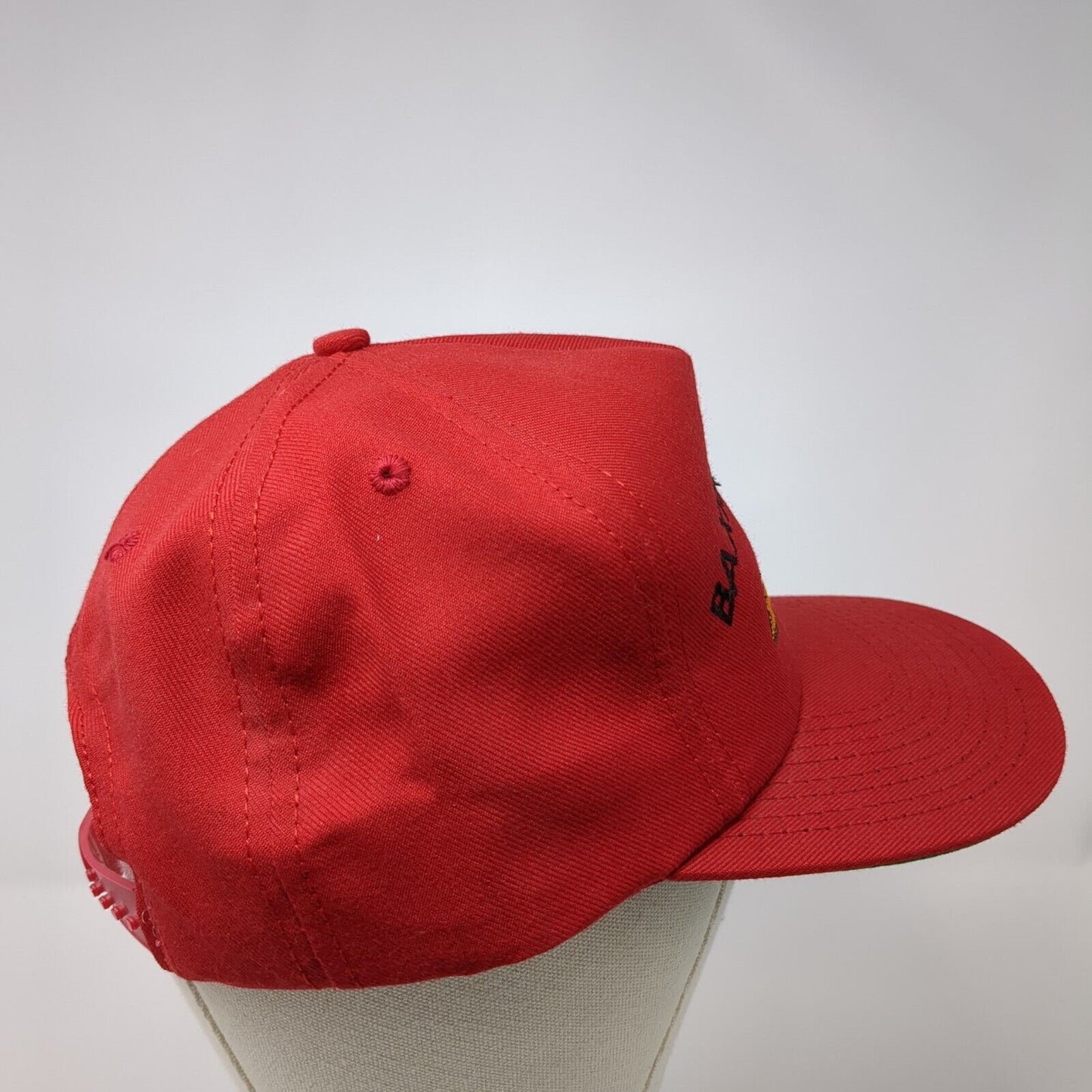 Baxter Excavating Snapback Hat Red One Size Adjustable Embroidered