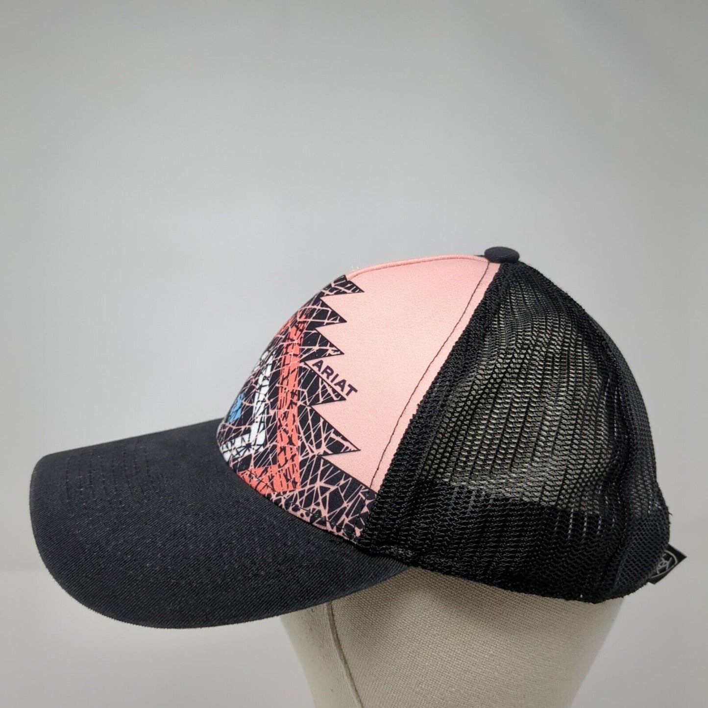 Ariat Strapback Mesh Back Trucker Hat Multi One Size Aztec Adjustable
