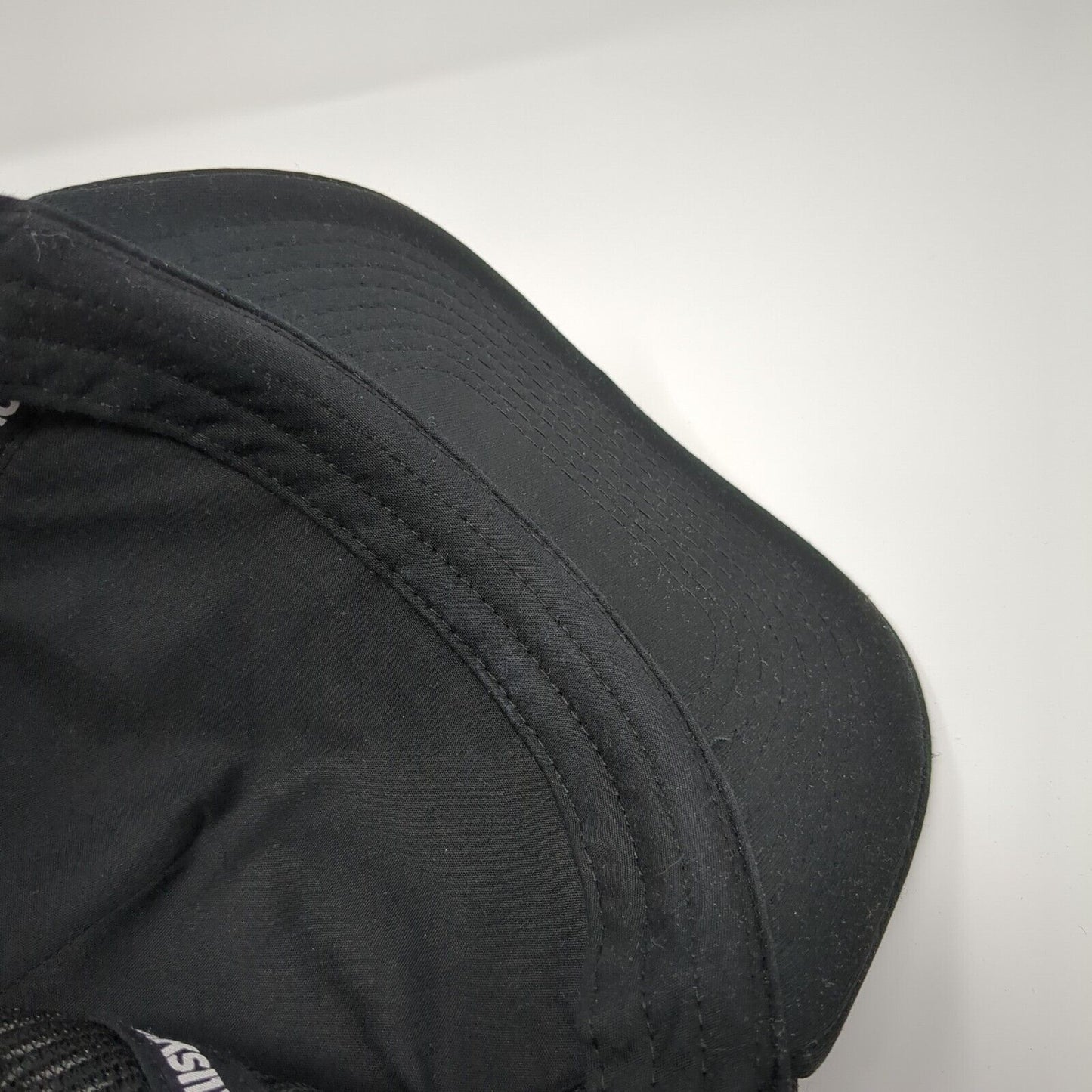 Quiksilver Snapback Mesh Back Trucker Hat Black One Size Adjustable