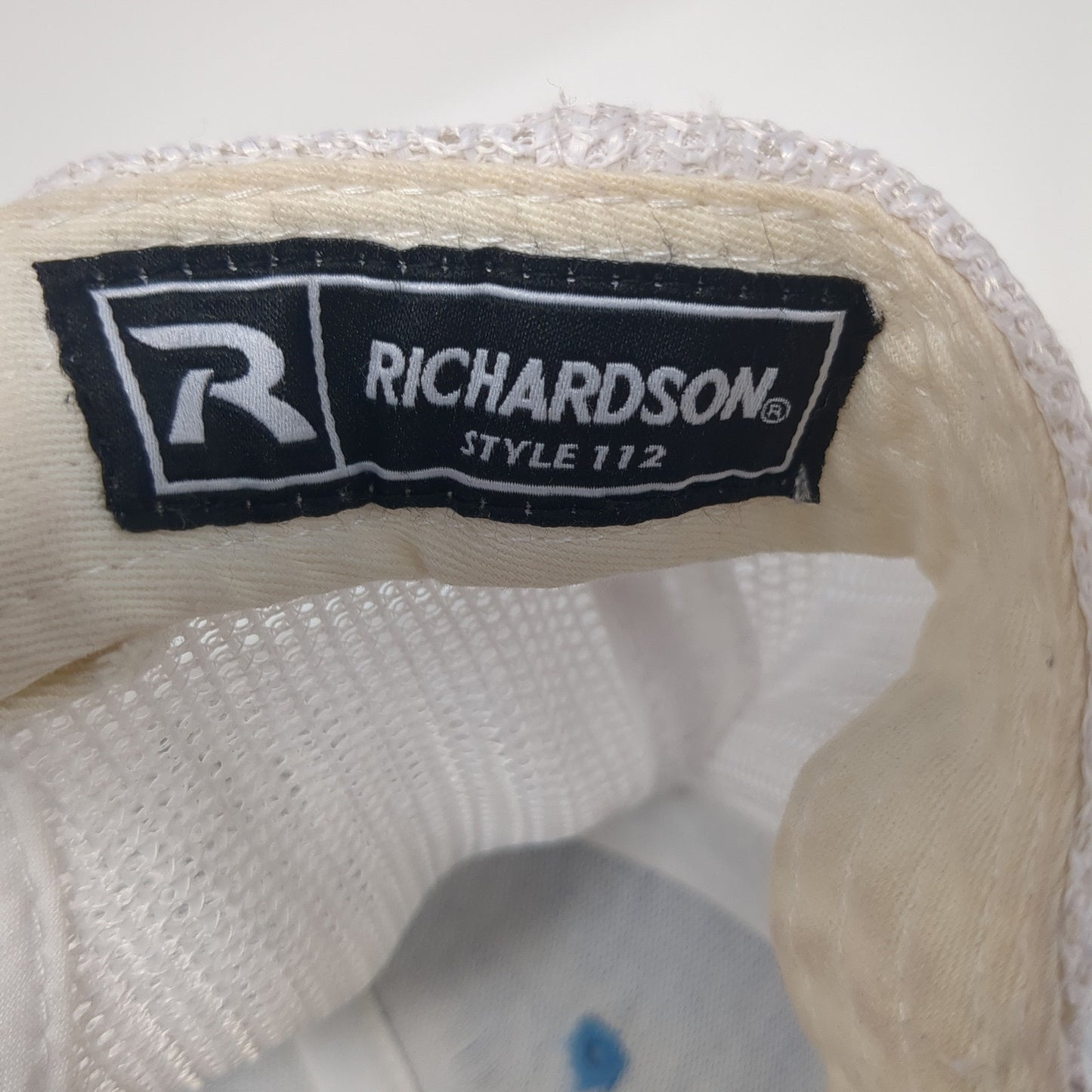 Richardson Snapback Mesh Back Trucker Hat Blue One Size Colorblock Blank