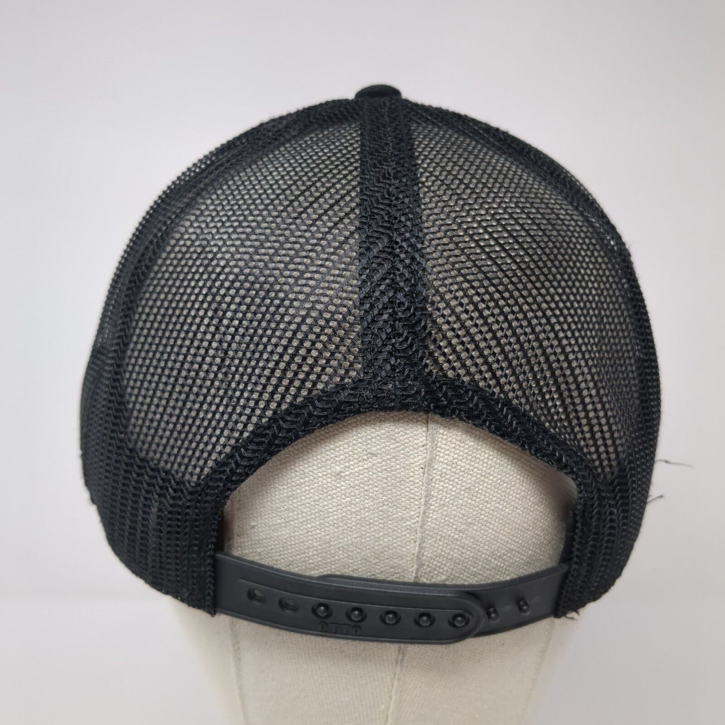 Advanced Heating & Cooling Snapback Trucker Hat Black One Size Flat Bill
