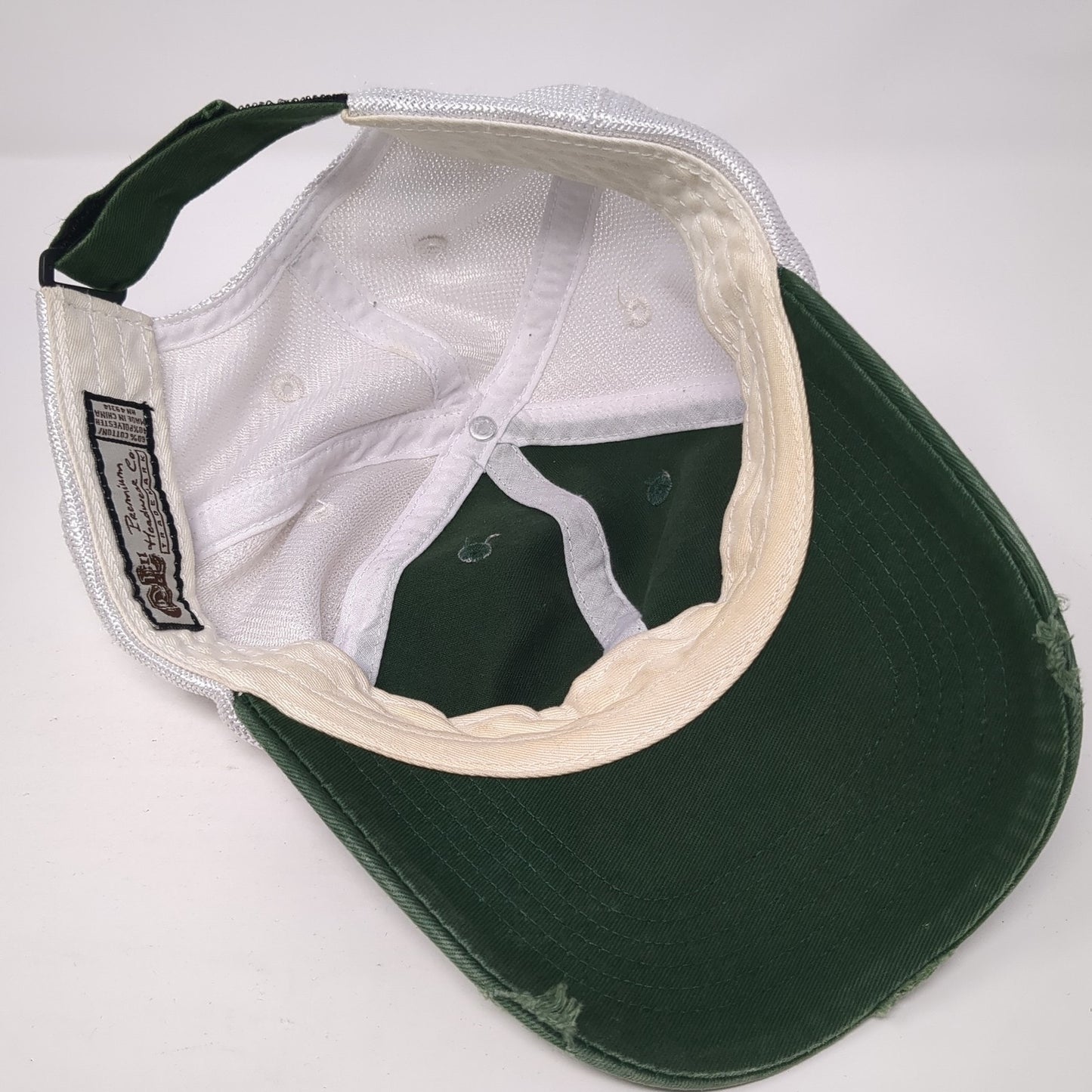Rams 70 Strapback Trucker Hat Green One Size Mesh Back Colorblock