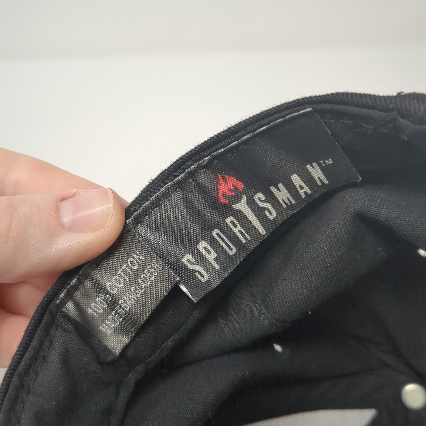T.E.A.M. Snapback Hat Black One Size Adjustable Embroidered Sportsman