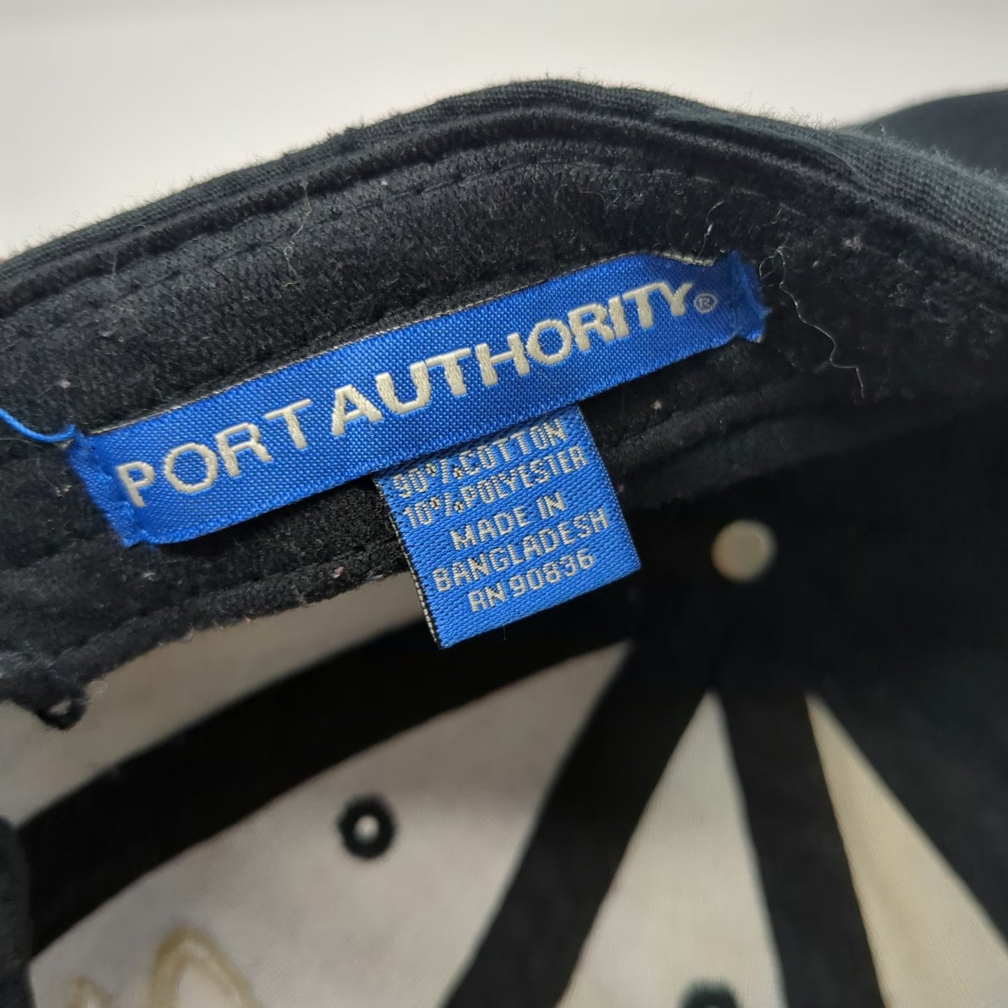 Port Authority Baseball Cap Black One Size Monroe Saints Hat Mesh Strapback