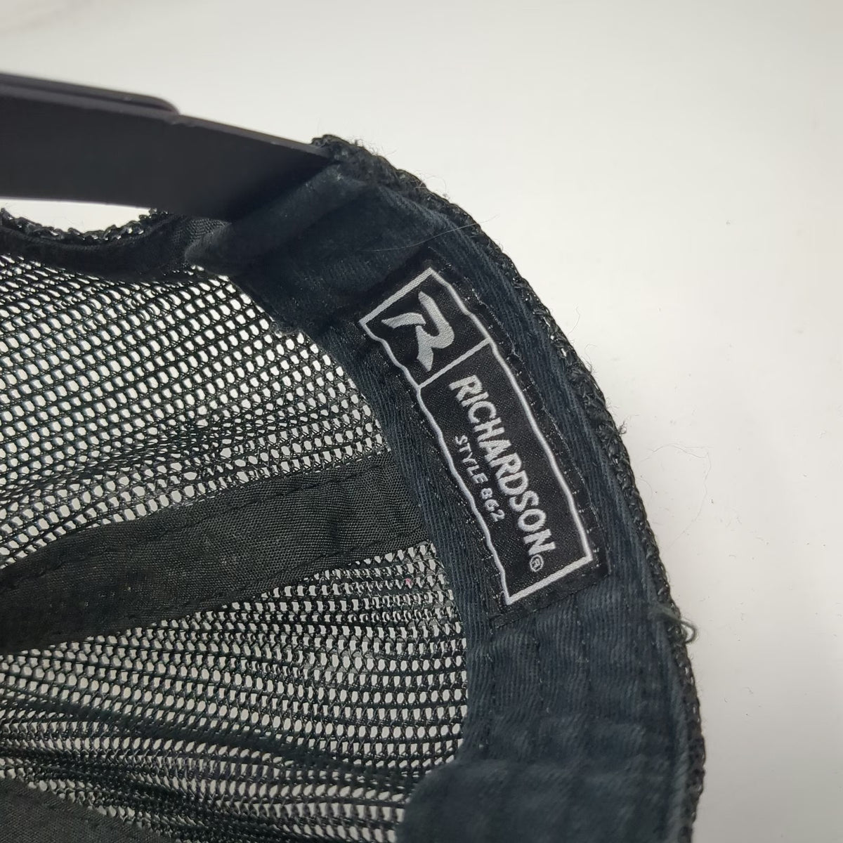 Richardson Trucker Hat Black Camo One Size Red Hawktech Mesh Snapback hat