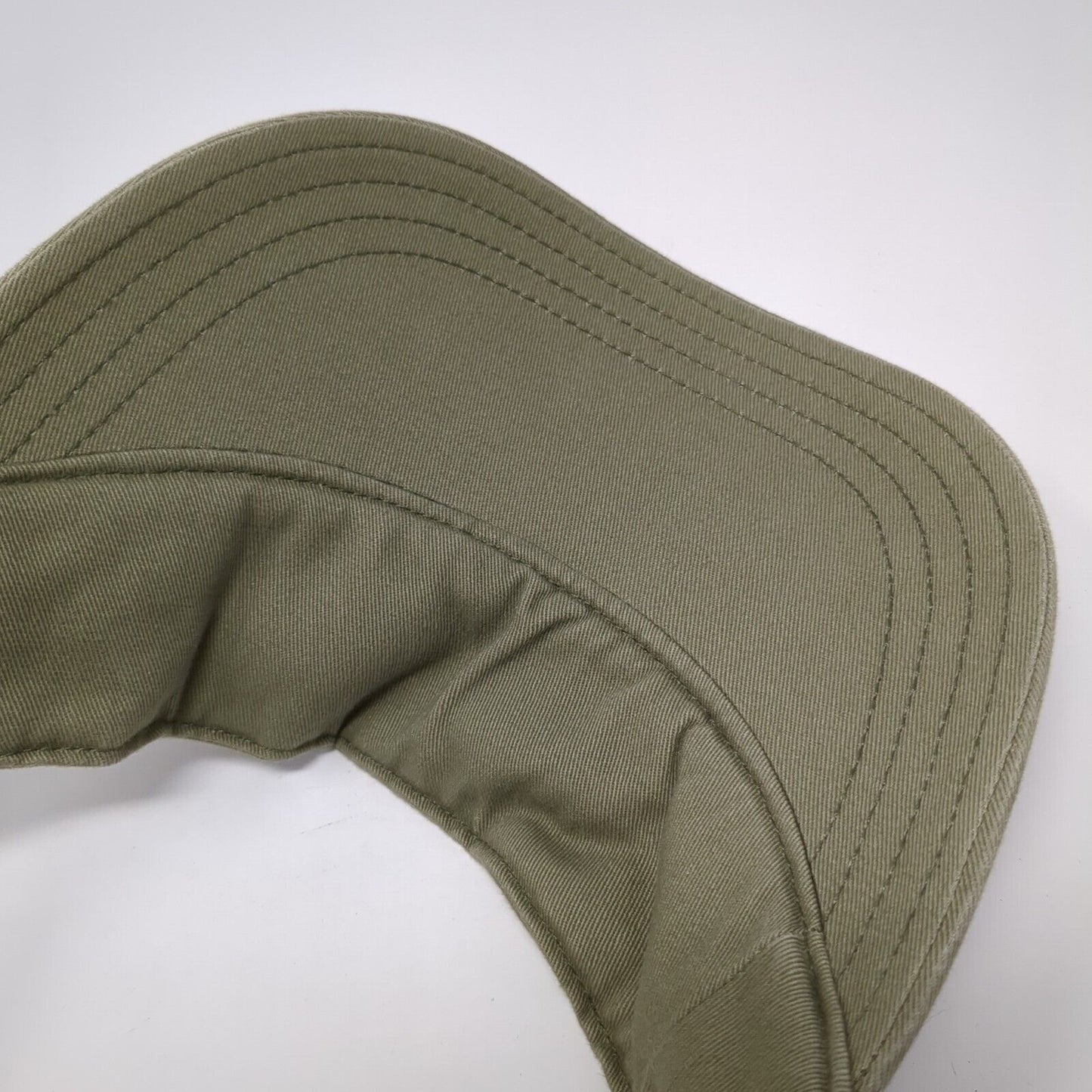 Unbranded Strapback Sun Visor Hat Brown One Size Adjustable Embroidered