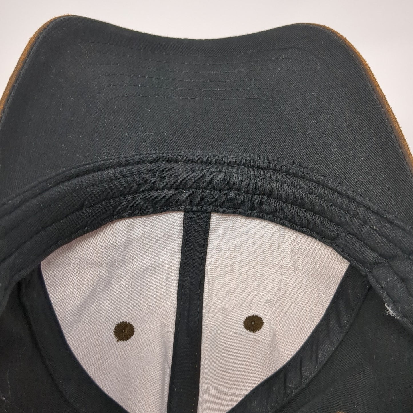 Snap-on Logo Strapback Hat Brown One Size Adjustable Solid K-Products